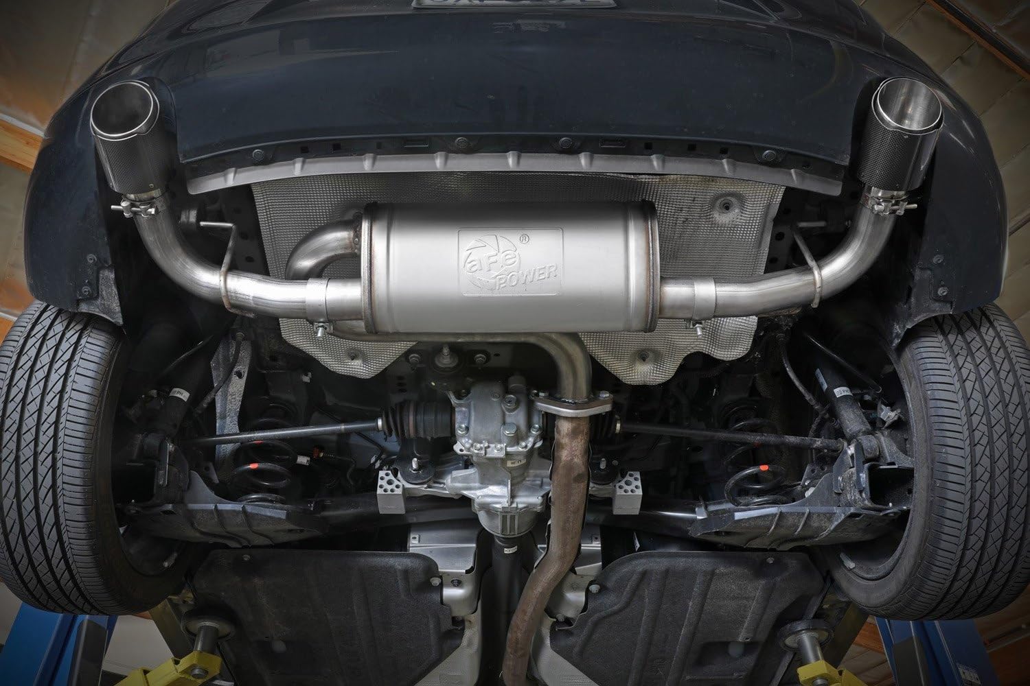 49-37023-C Takeda - 304 SS Axle-Back Exhaust System With Split Rear Exit