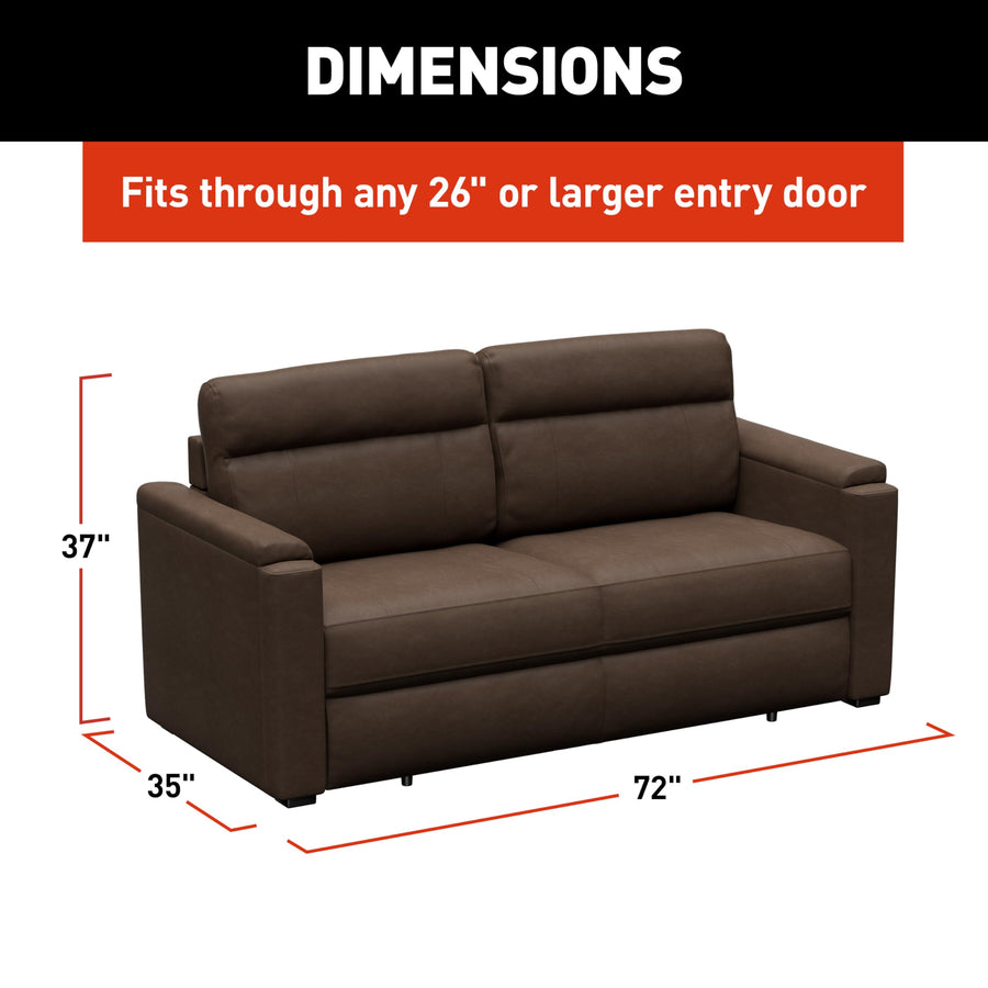 Thomas Payne 72" Satula Signature Heritage Series RV Rest Easy Sleeper Sofa with Easy-to-Use Fold-Out Mechanism, 81" Bed Depth - 2024044356