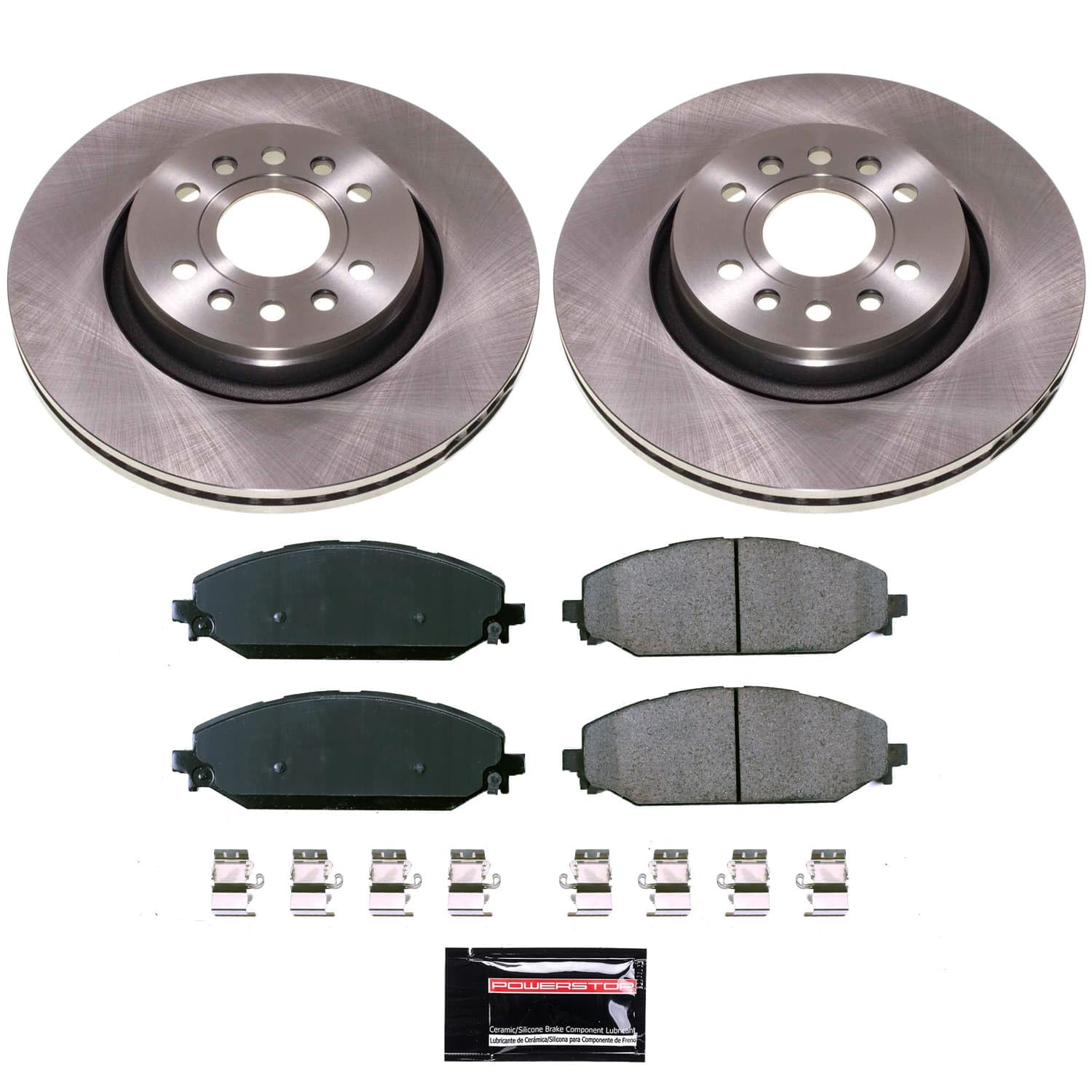 Power Stop Front KOE8843 Brake Pads and Rotors Stock Replacement Brake Kit Autospecialty