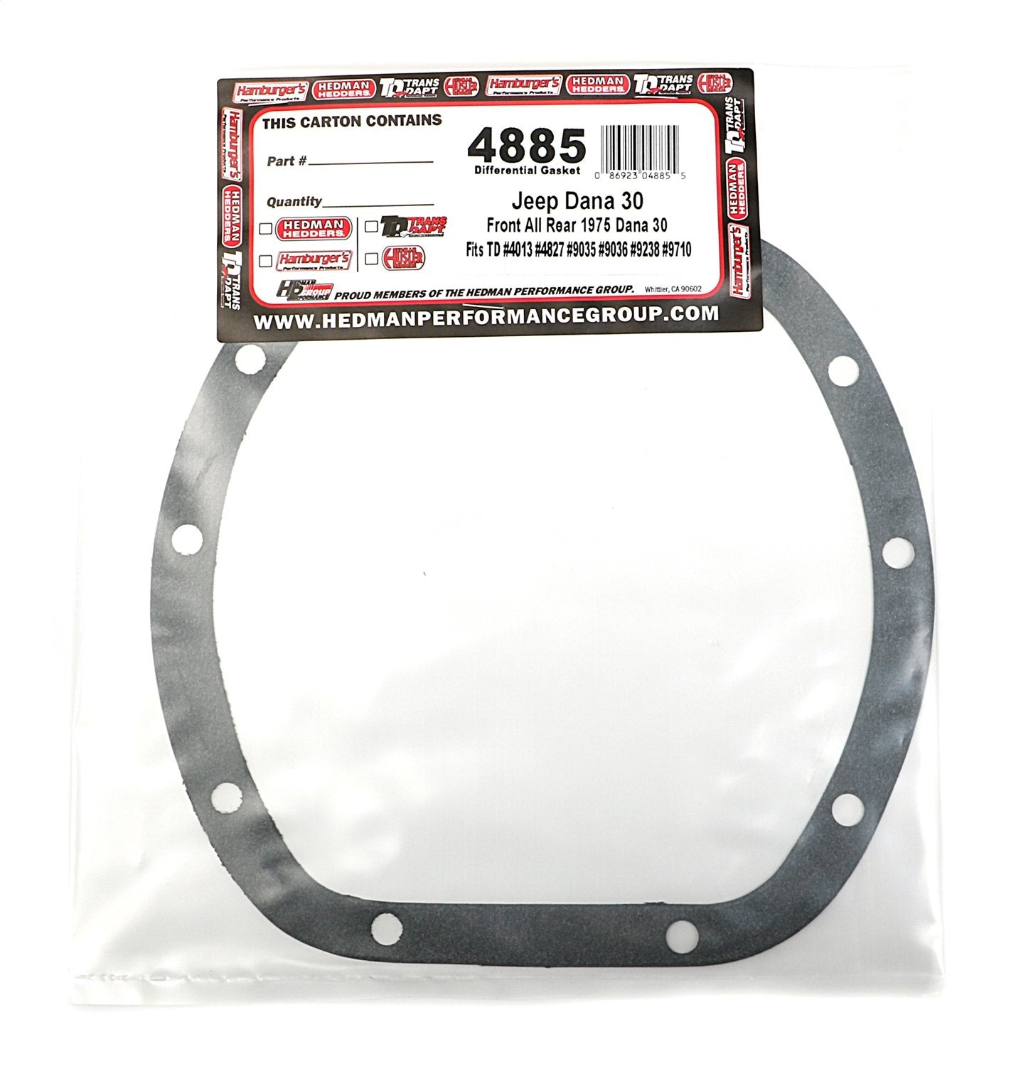 Differential Gasket Trans-Dapt 4885