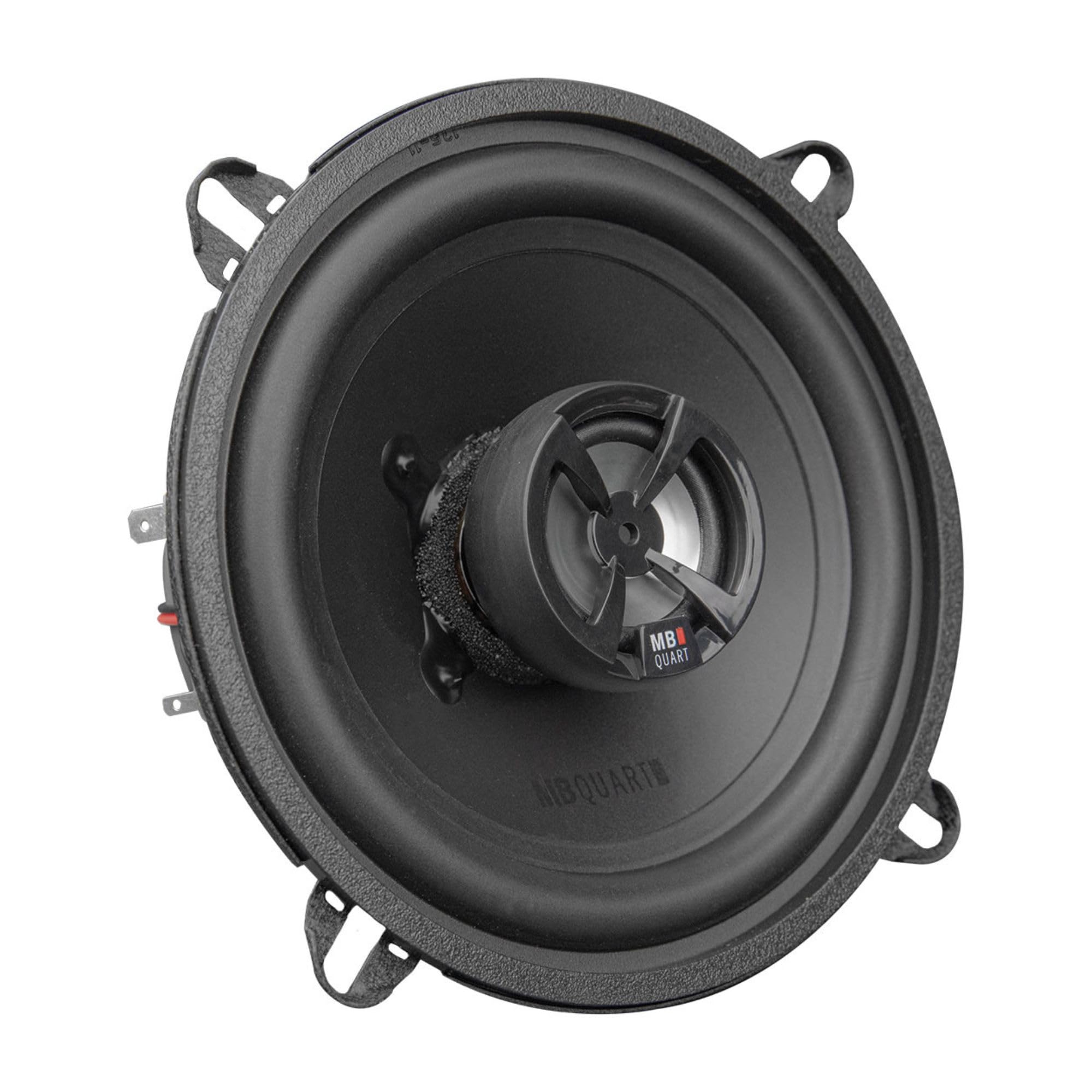 MB Quart 5.25" High-Performance Discus 2-Way Car Audio Component Coaxial Speakers, 90W Peak Power, 45W RMS, 4 Ohm, and 88db Sensitivity