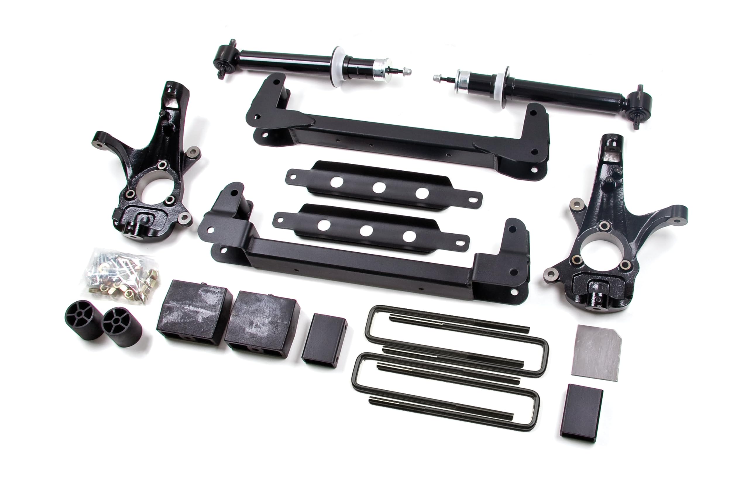 Zone Offroad 2019-2023 Ram 2500 4WD Gas | ZOND77F | 4 inch Radius Arm Bracket | Gas (Front & Rear) | FOX 2.0 Adventure Series Shocks