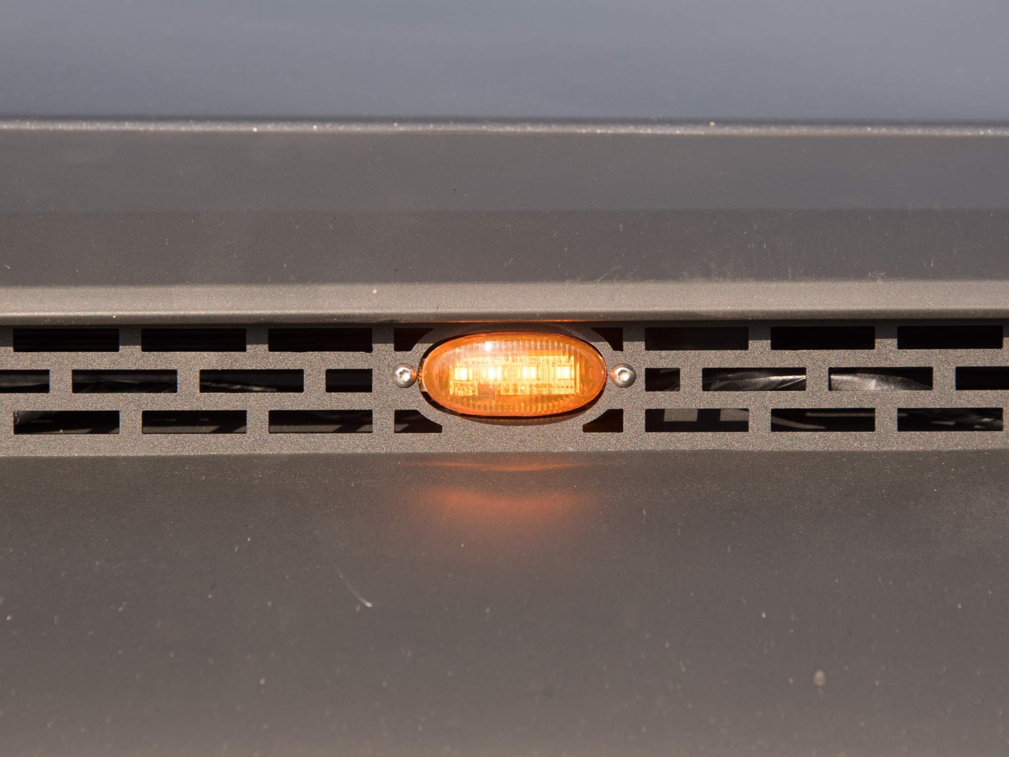 Front Hood Grille Insert Armordillo 7161382 with Smoke Lens LED Lights Fits 2014-2021 Toyota Tundra