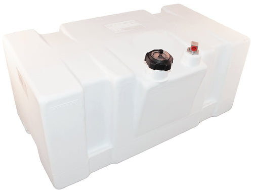 Topside Fuel Tank Moeller Marine 031626, 22 Gallon, 83 Liter, White