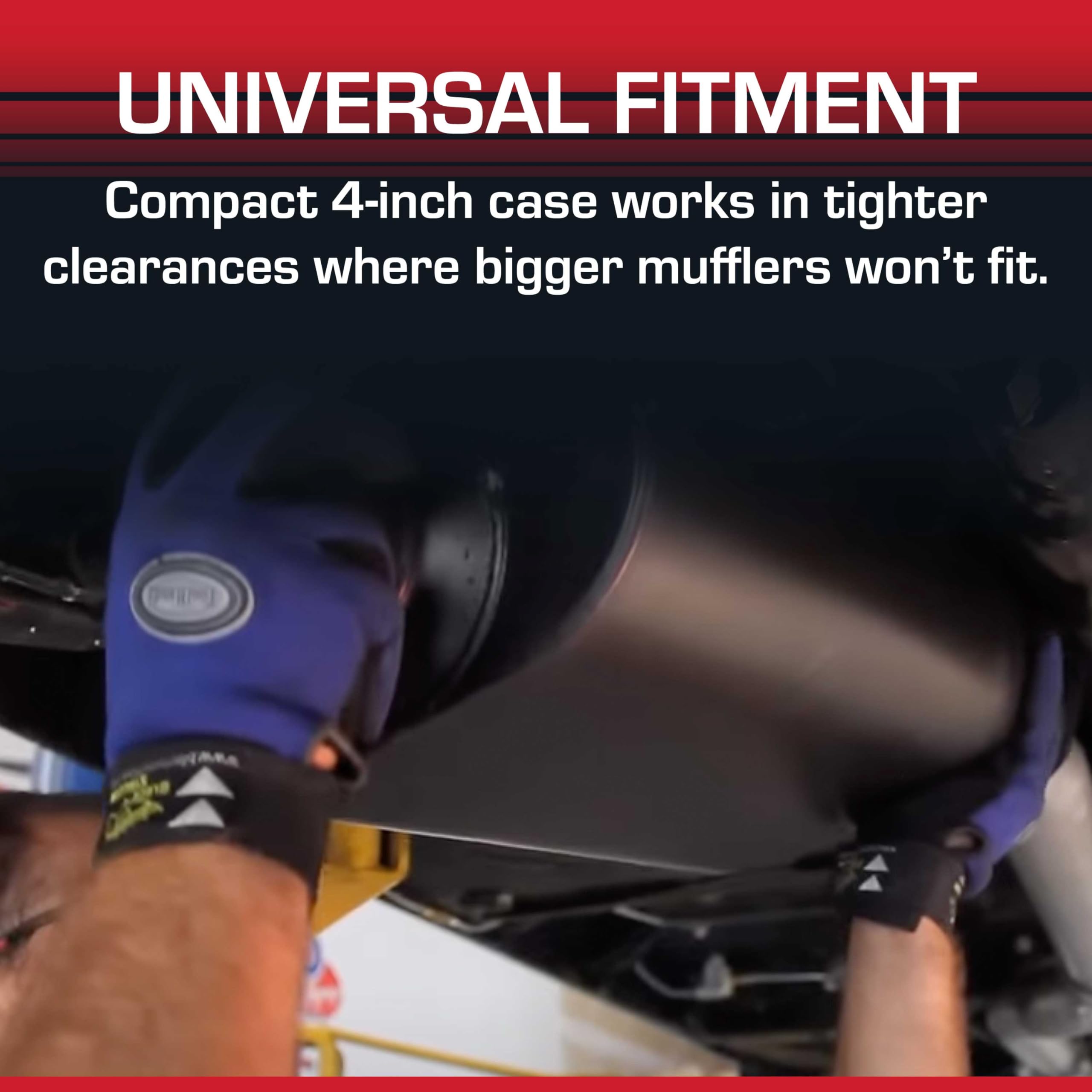 Flowmaster Super 44 Muffler Series – 3.00” - Center In/Dual Out – Aggressive Sound – 16 Gauge Aluminized Steel – For Classic & Late Muscle Cars, Street Rods, Trucks, SUVs (9430452)