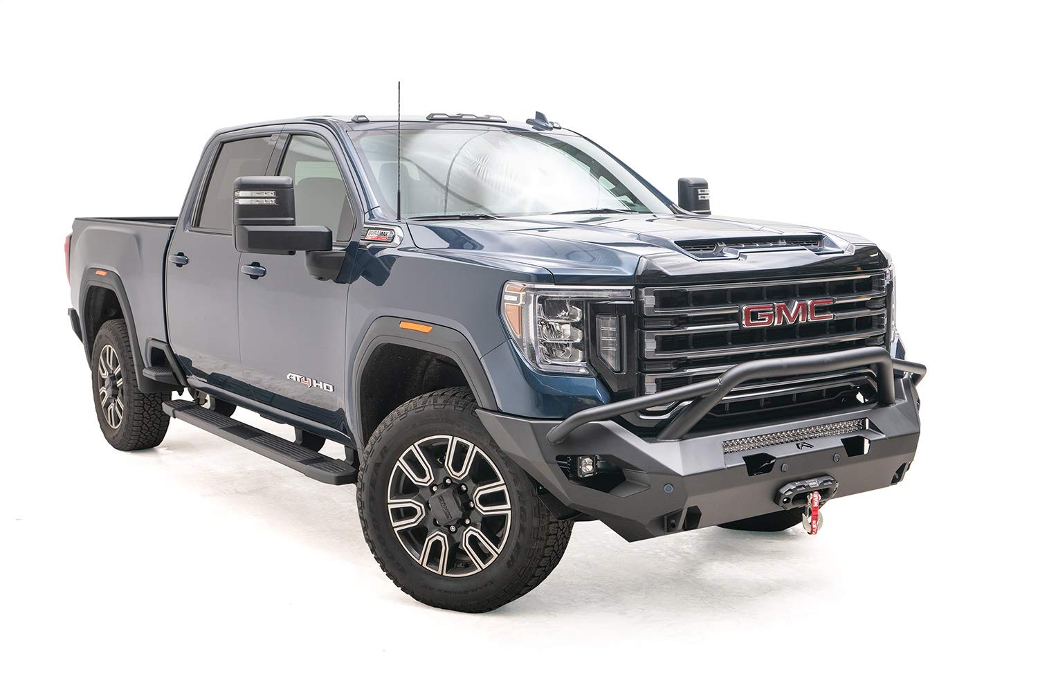 Fab Fours Matrix GM20-X5052-B Full Width Raw Front Winch HD Bumper with Pre-Runner Guard