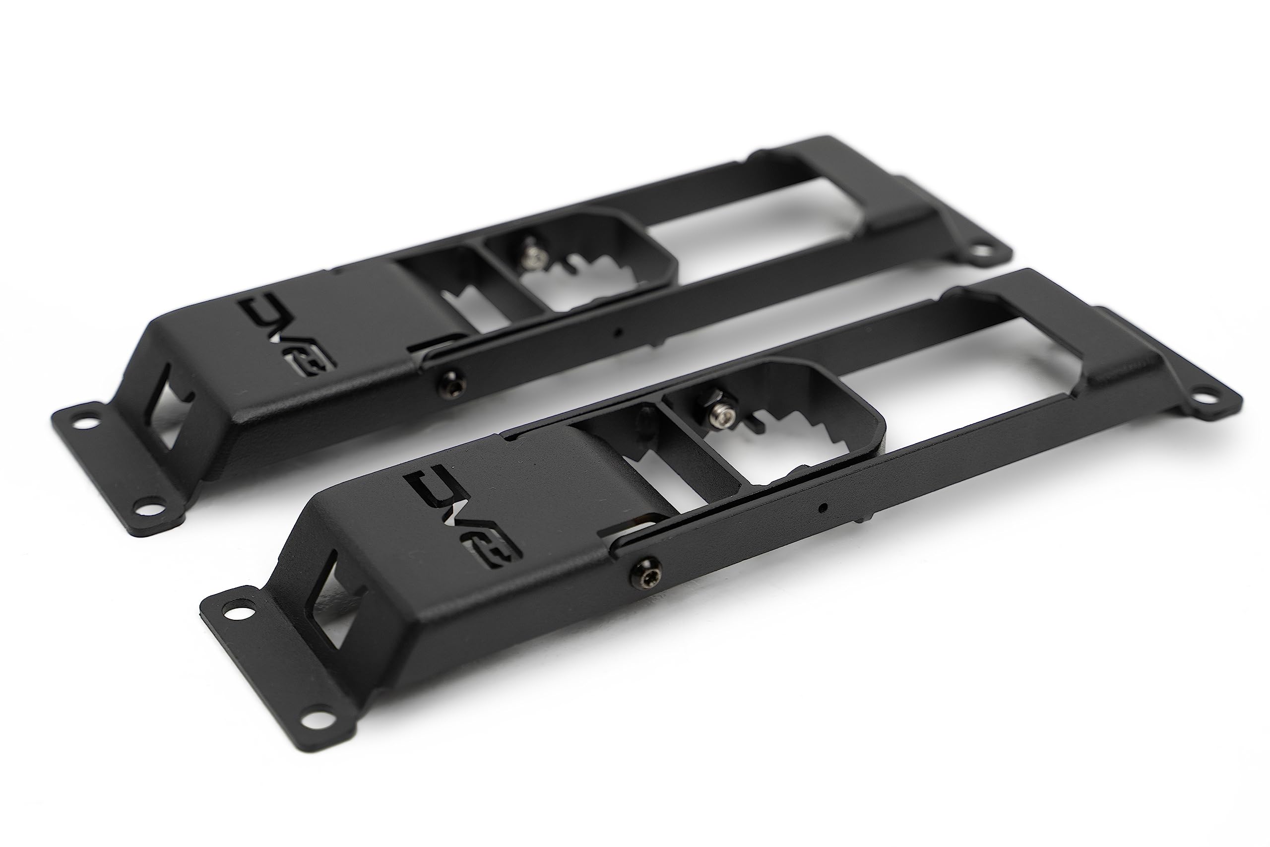 Hinge Mounted Steps for The Jeep Wrangler JK/JL 2007-2025 & Jeep Gladiator JT 2020-2025 | Pair | Quick Roof Access | Door Hinge Mounted | Anti-Slip Grip | Folding Design | DV8 Offroad
