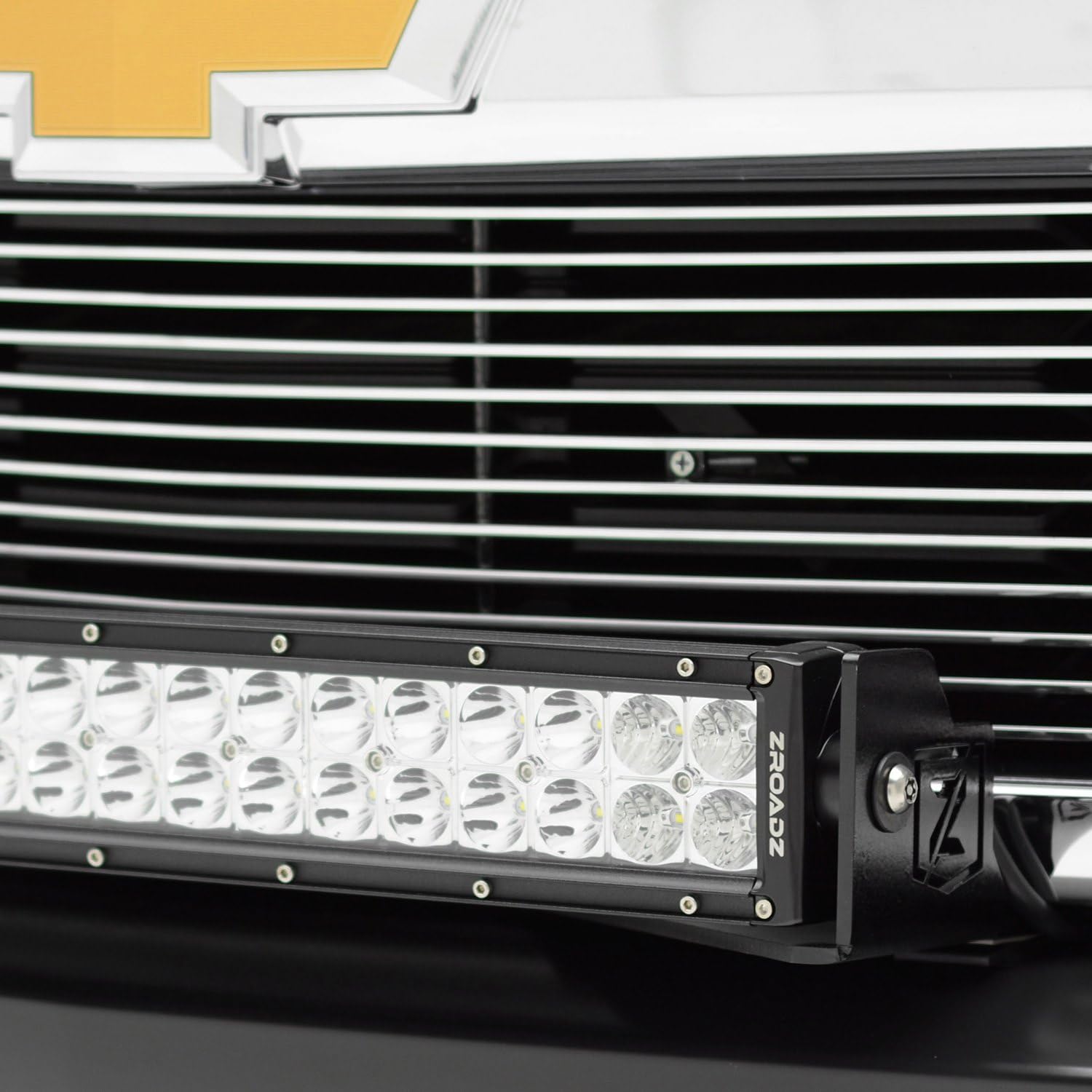 ZROADZ Black Z321221-KIT Front Bumper LED Light Bar KIT 2015-2016 CHEVROLET SILVERADO 2500/3500