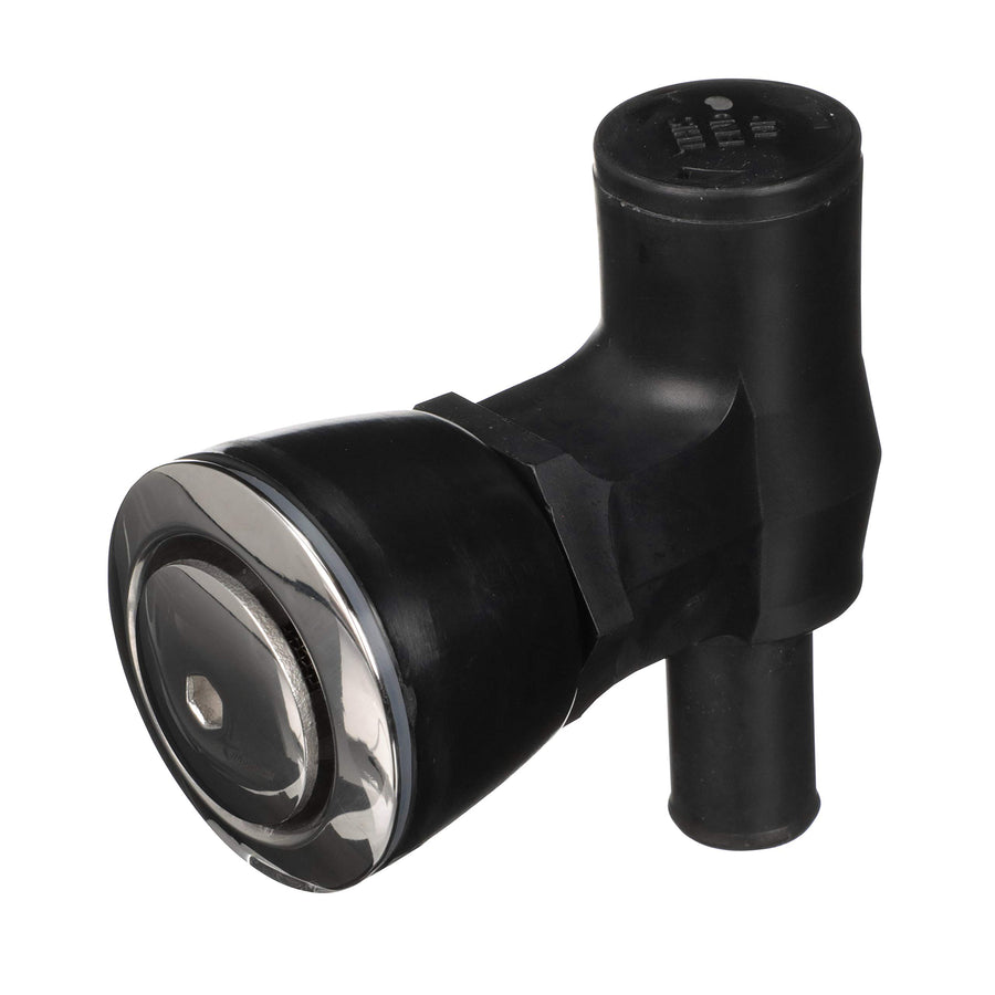 90-Degree Attwood P-Trap Fuel Tank Vent, Flush Mount, 5/8-Inch Interior Diameter Hose, Stainless Steel Vent Head