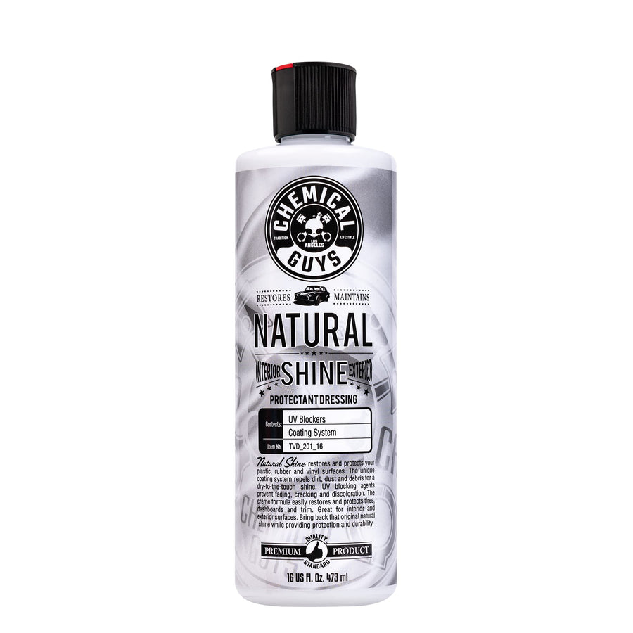 Chemical Guys Natural Shine, TVD_201_16 Satin Shine Dressing for Plastic, Rubber and Vinyl, 16 oz