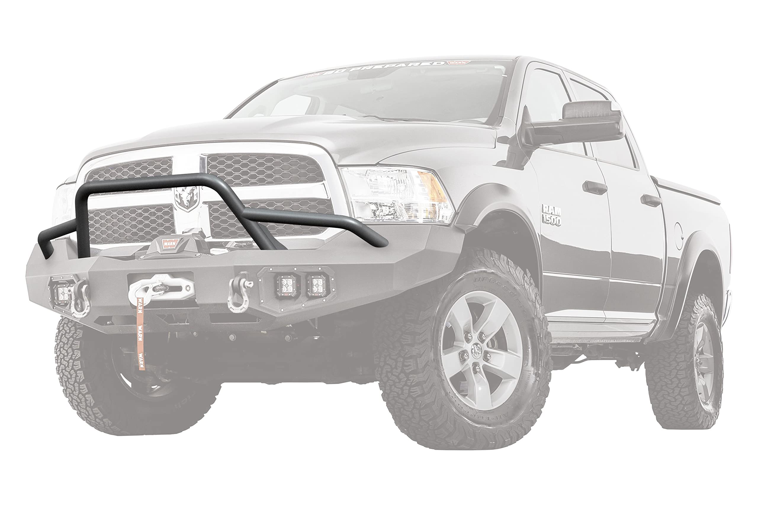 Ascent Baja WARN 100475 Grille Guard Tube Bar, Fits: Dodge Ram 1500 (2013-2018), Ford Super Duty F250, F350 (2011-2016)