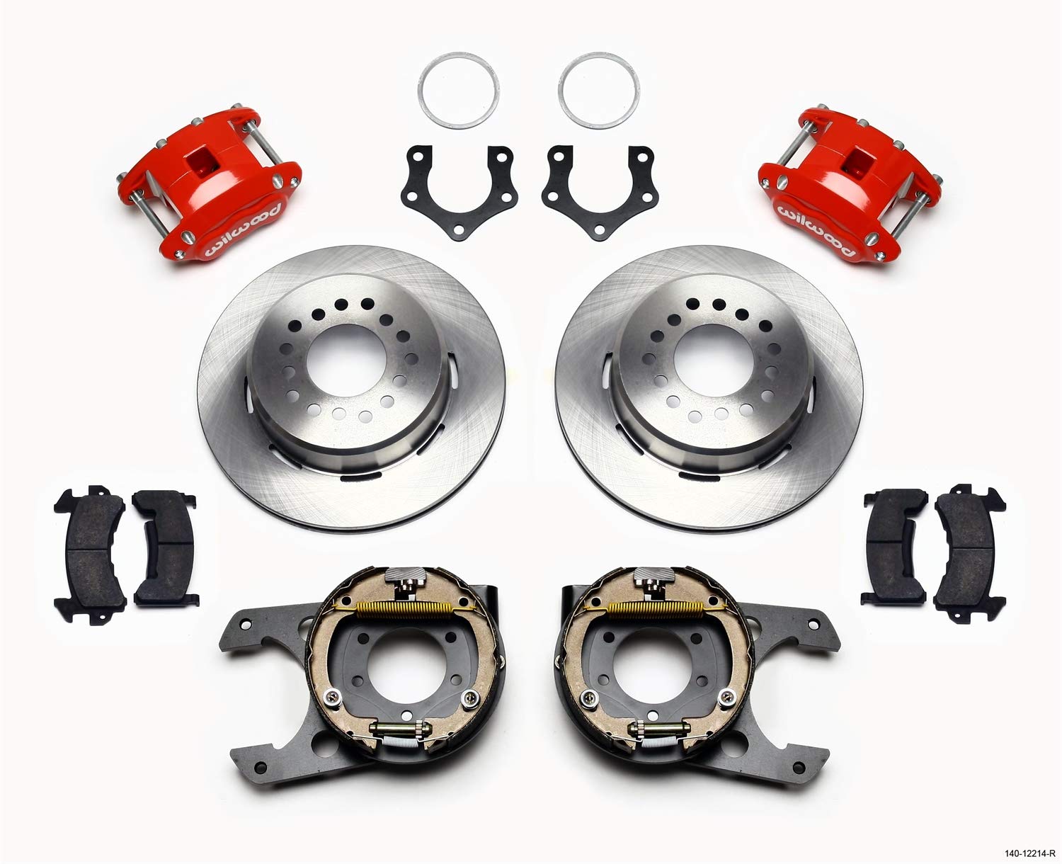 P/S D154 Park Brake Kit, Red