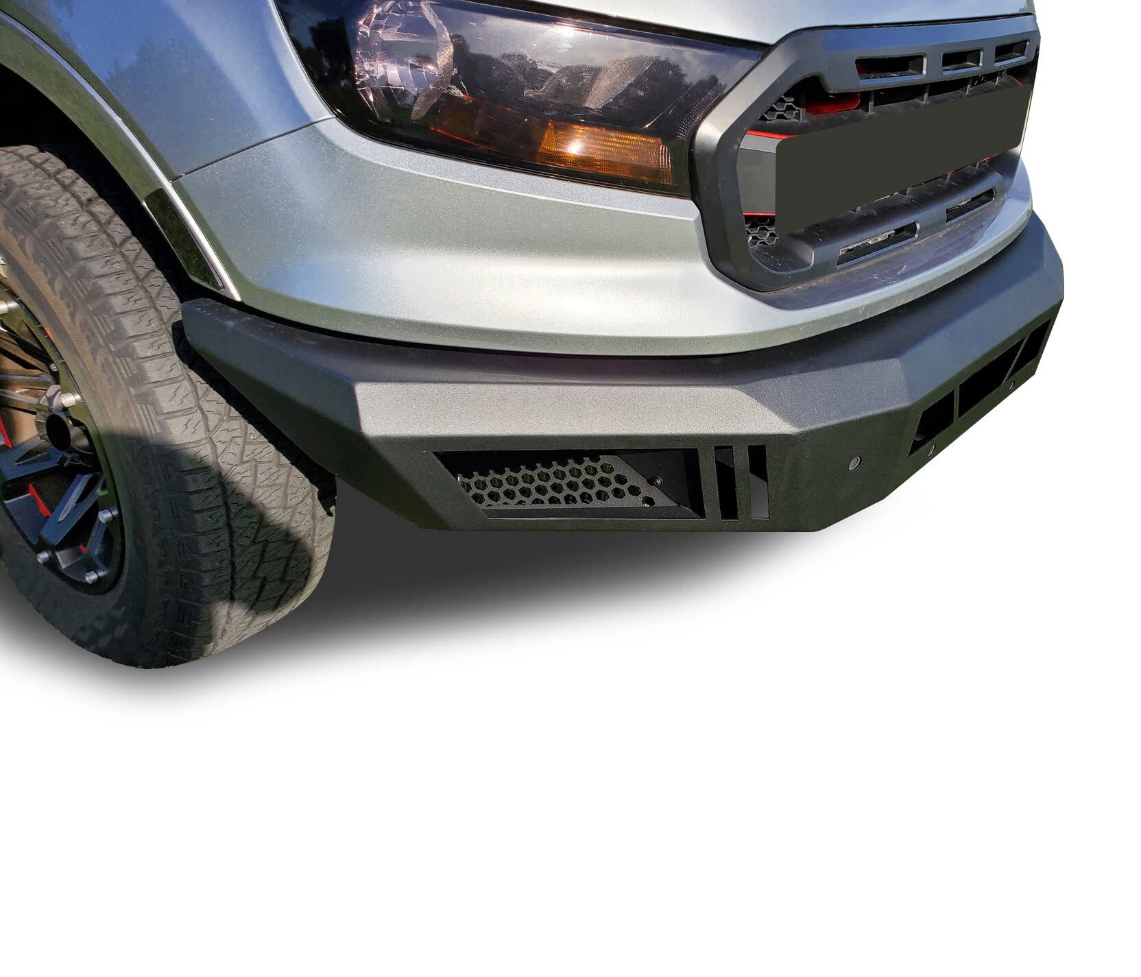 Heavy Duty Black Horse Armour Front Bumper Matte Black Compatible with 2019-2023 Ford Ranger-AFB-FORA