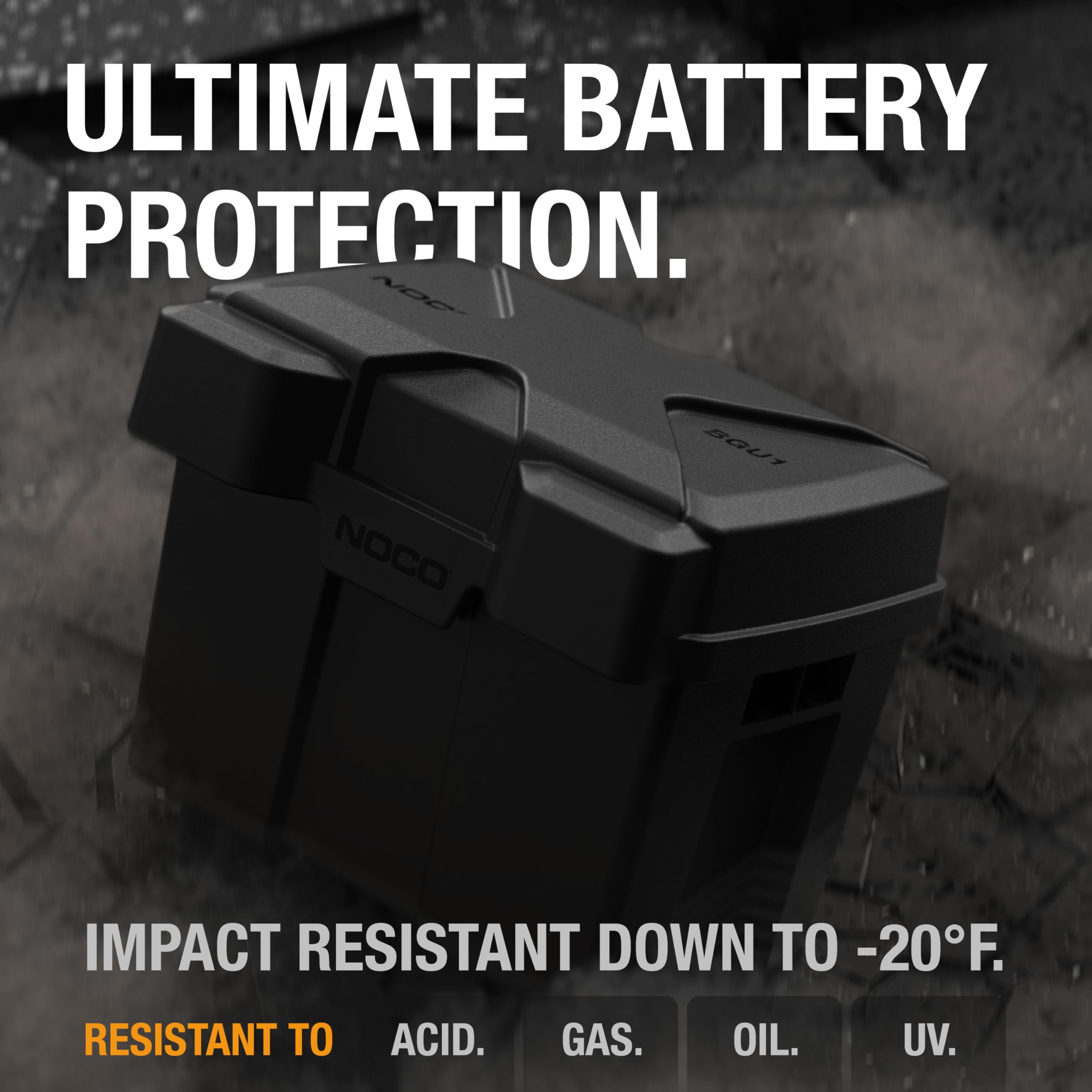 BGU1 NOCO Snap-Top Battery Box, Group U1 12V Battery Box for Lawn and Garden, Generators, Gate Openers and Equipment