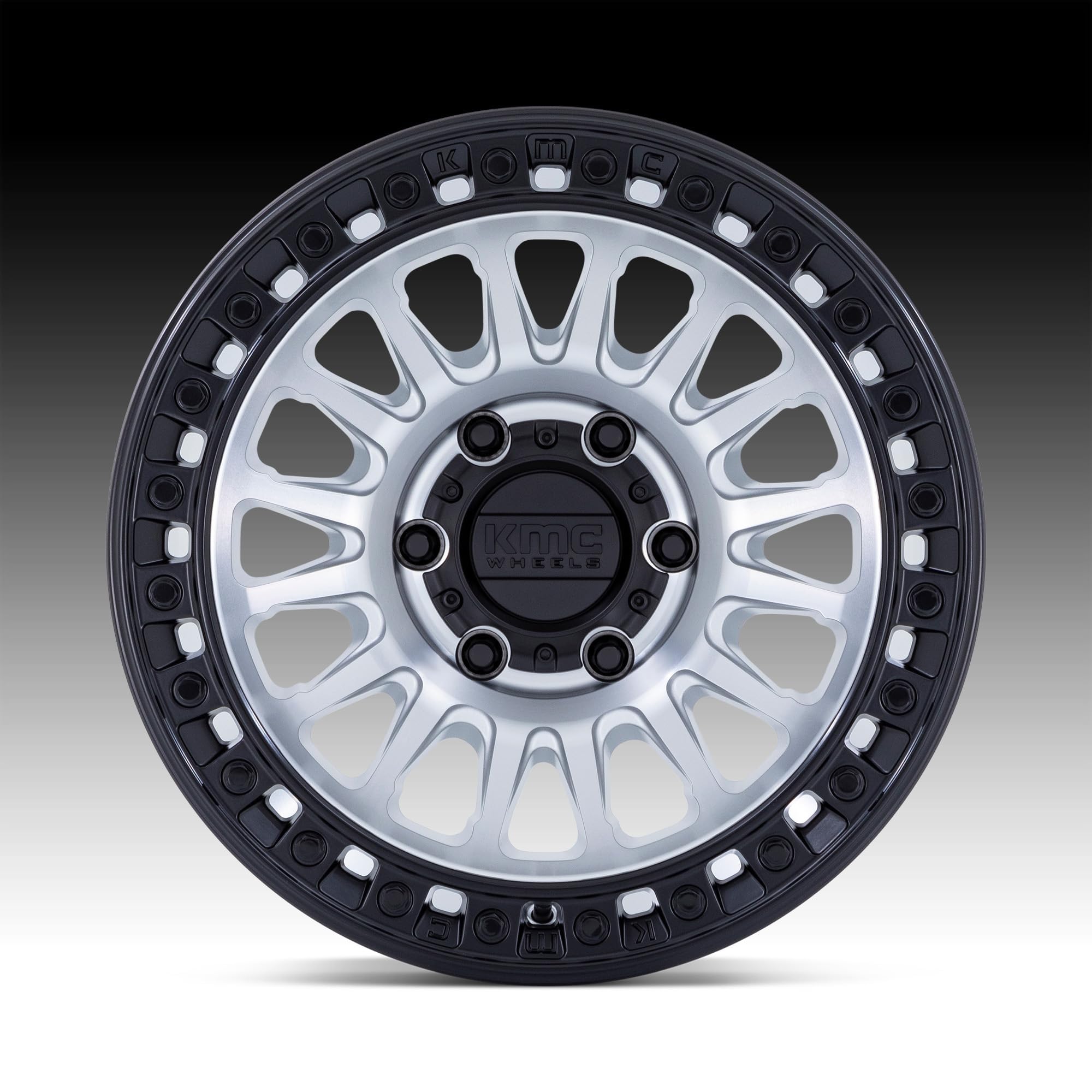 KMC Wheels 18X9 IMS 8X1805 0mm MACHINED W/ BLACK LIP - KM552DB18908800