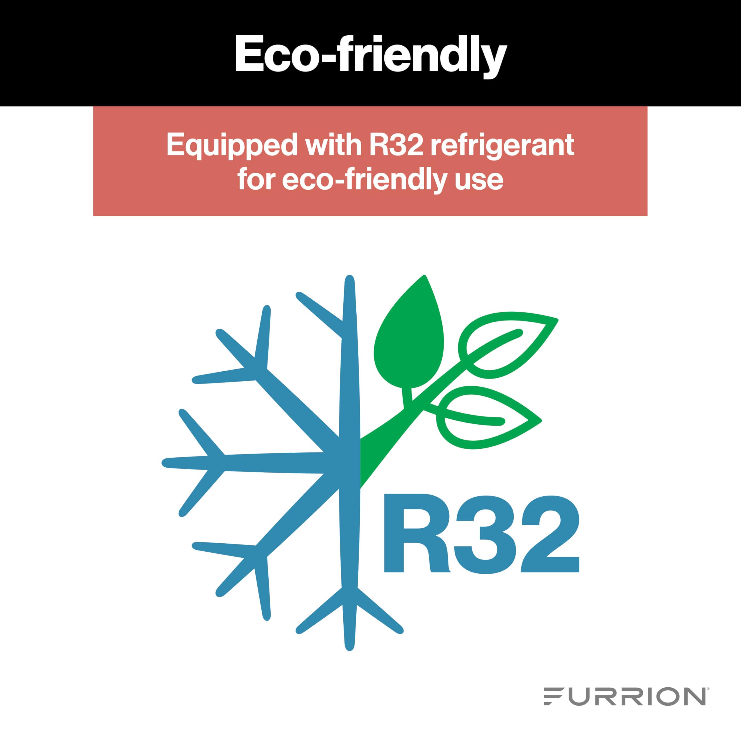 Low-Profile Furrion Chill HE 15K White Rooftop Air Conditioner with Heat Pump, R32 Refrigerant, Dual Fan Motors, Climatesmart, Vibrationsmart, Adaptable Control - FACR13LPSA2-PS-AM KIT