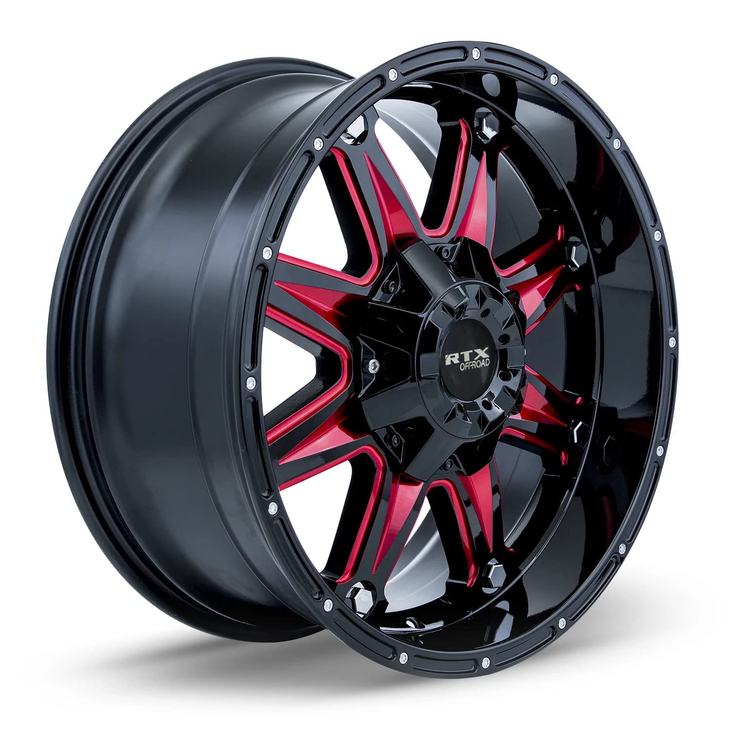 OFFROAD RTX Spine, 18 x 9, 6 x 135/139.7, 10, 87, Black/RED 081996