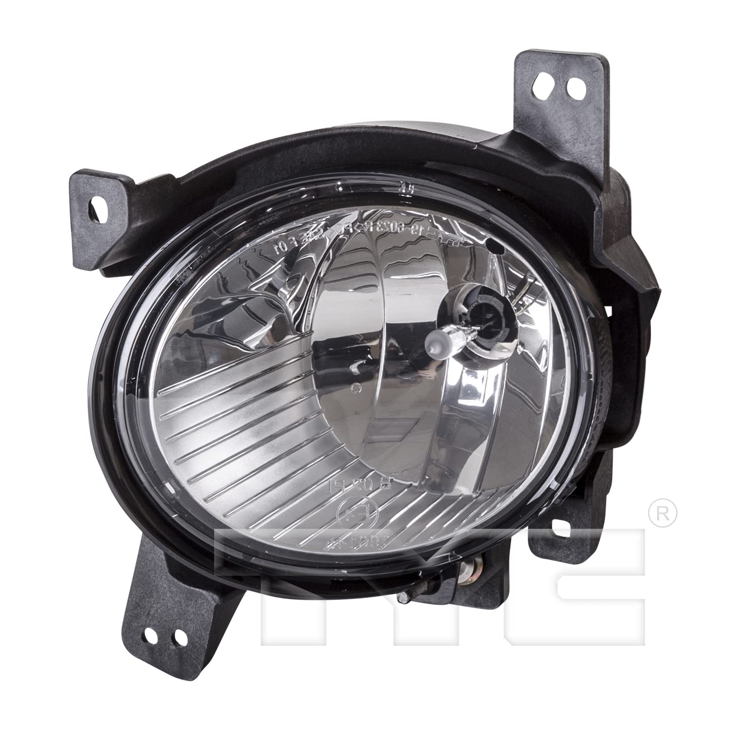 Left TYC Fog Light Assembly Compatible with 2010-2012 Hyundai Santa Fe