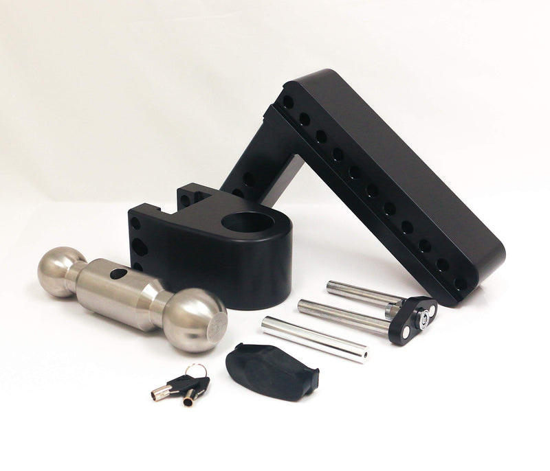 Drop Hitch Receiver Weigh Safe LTB8-2-CER-BLA: 2 Inches Adjustable