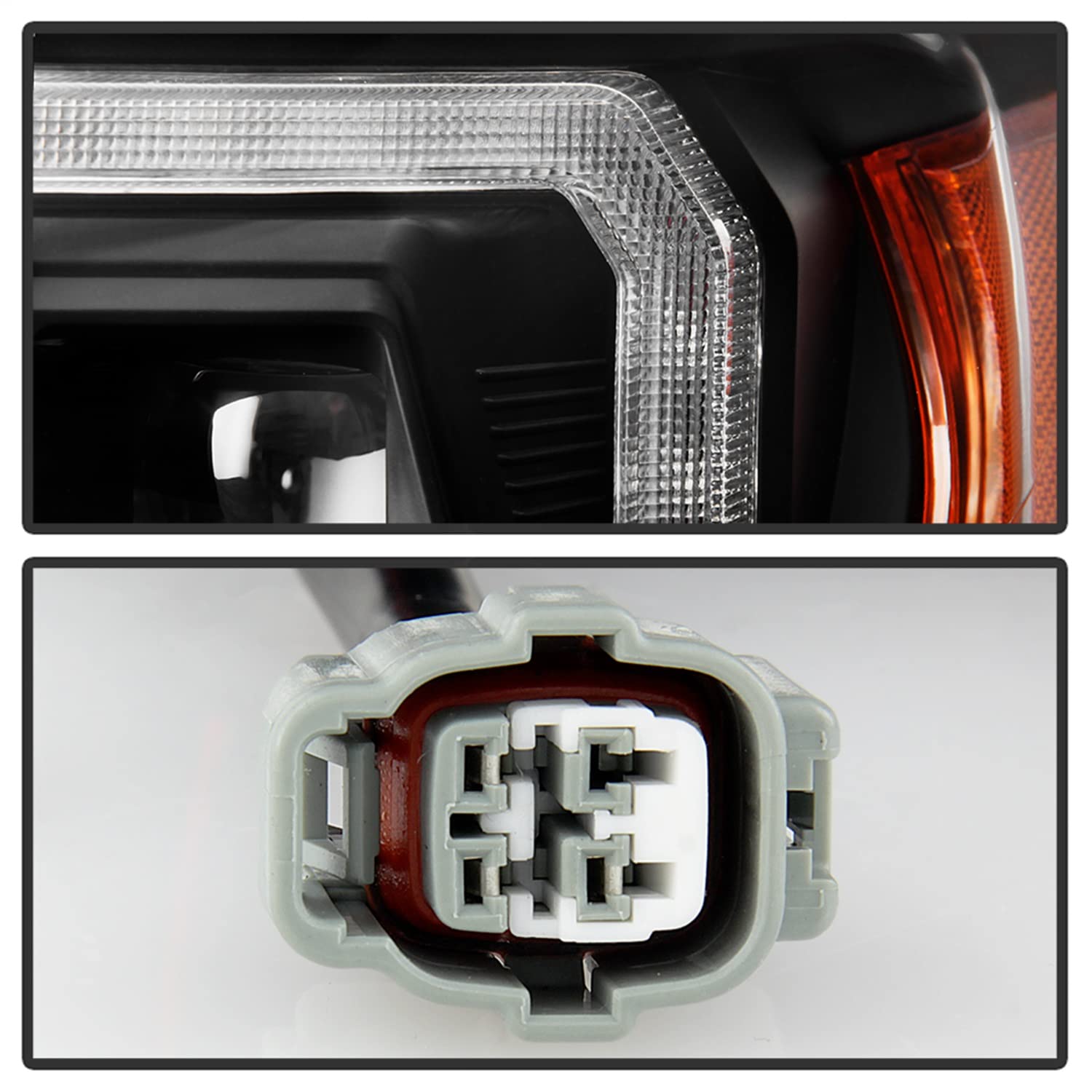 Projector Headlight Spyder - (PRO-YD-TT16LEDAP-BK) Apex