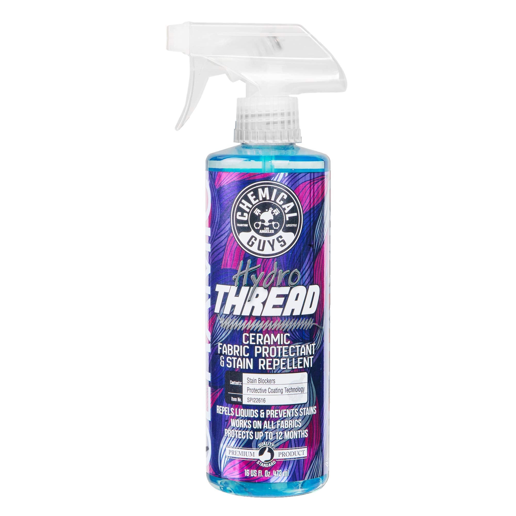 Chemical Guys HydroThread SPI22616 Ceramic Fabric Protectant & Stain Repellent (Works on Fabric, Carpet & Upholstery), 16 oz.