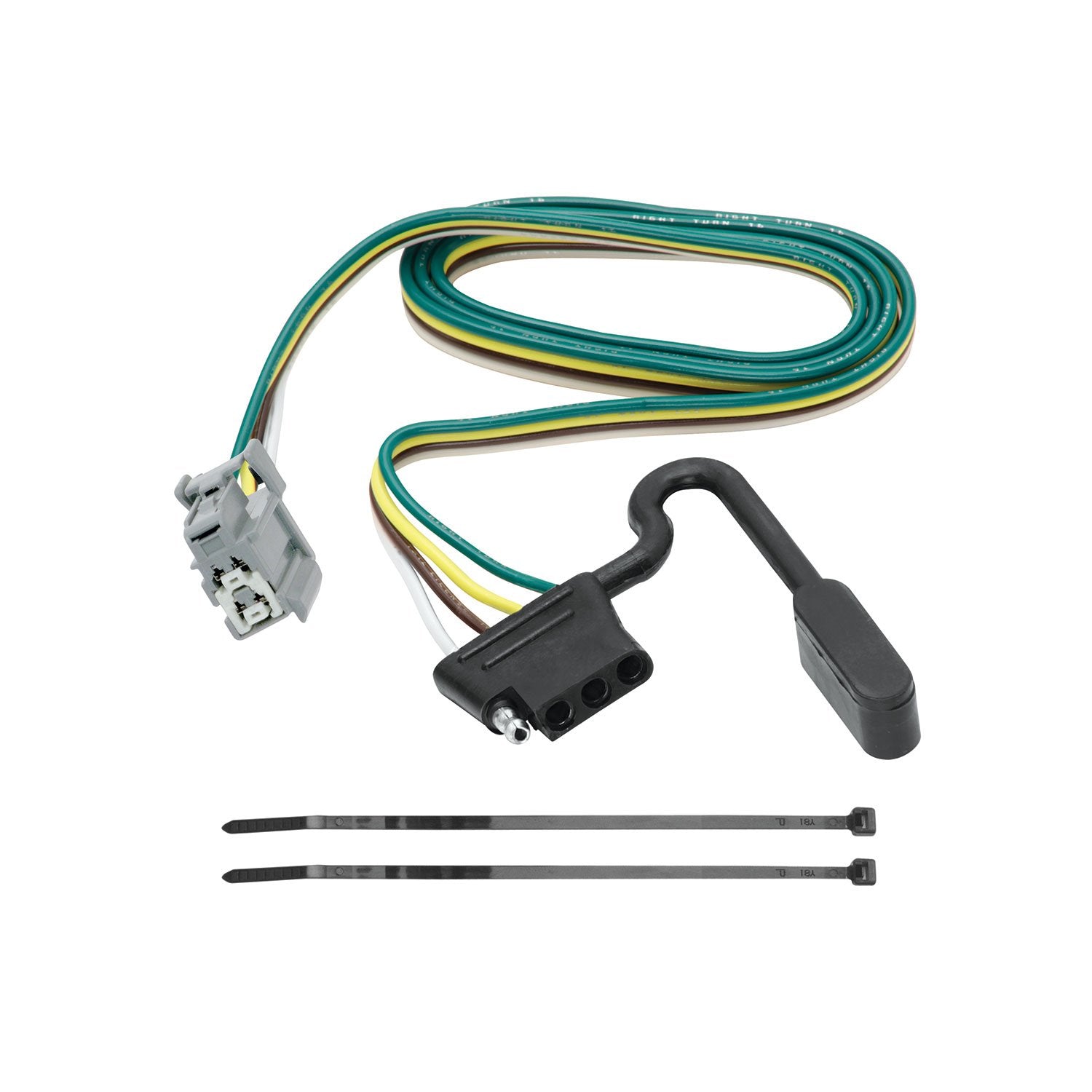 4-Flat Tow Harness Wiring Package TEKONSHA 118264, Silver