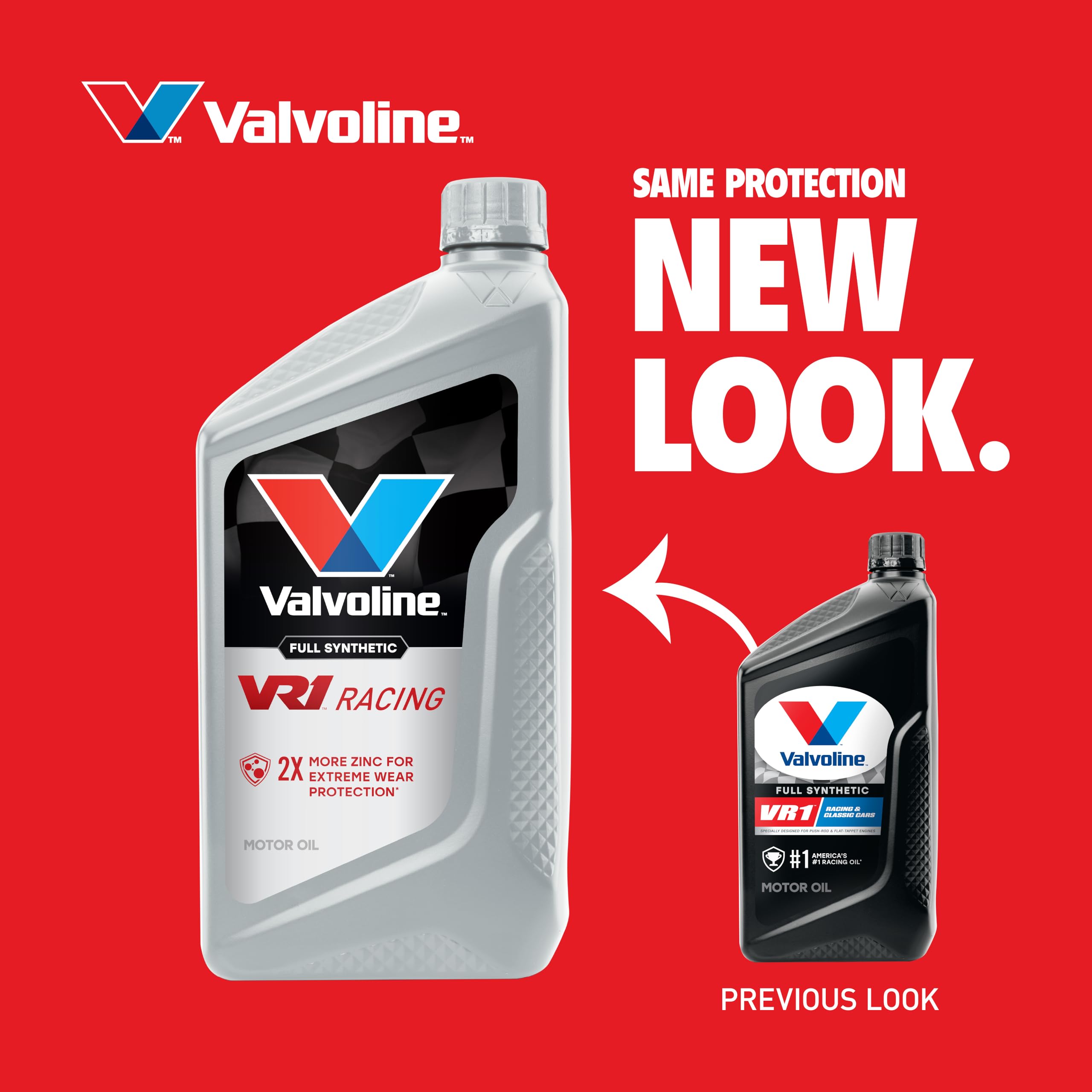 Synthetic Valvoline VR1 Racing SAE 20W-50 Motor Oil 1 QT, Case of 6
