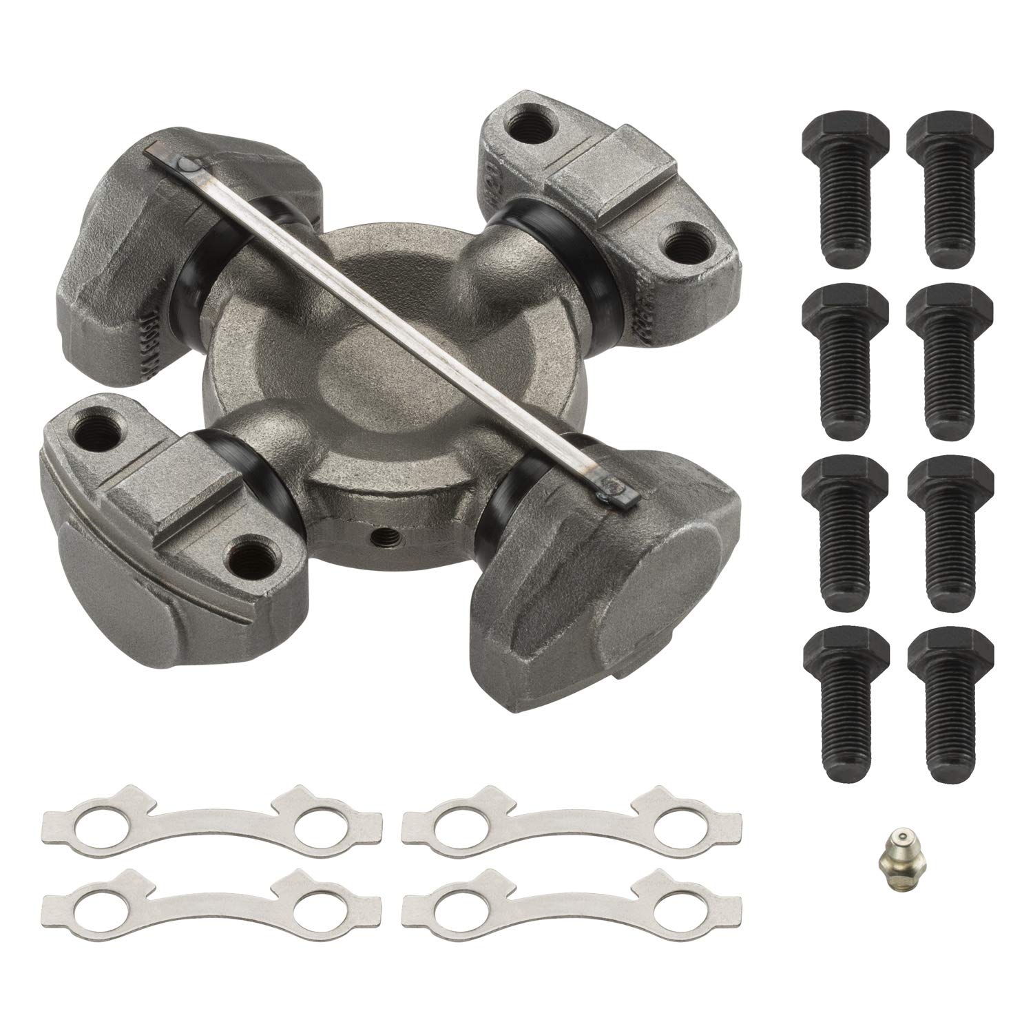 Premium MOOG Greaseable Universal Joint for Ford & IH Trucks; Allis-Chalmers, Austin-Western, Case, Euclid, Galion, Grove, Hyster, IH, Michigan, Terex & Wabco Off-highway Equipment (6C - 4 LWT)