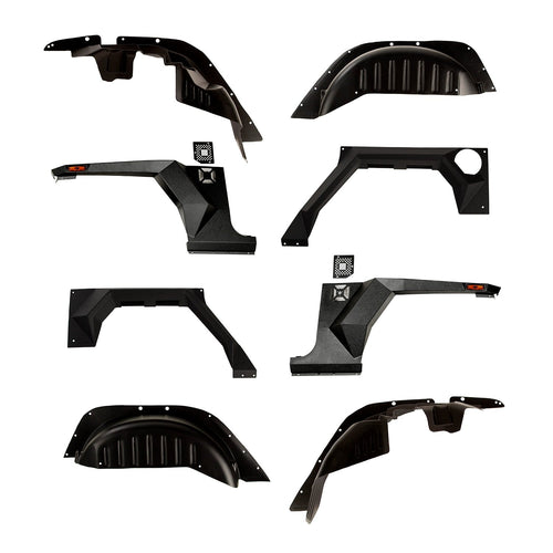 XHD Armor Fender Kit, Rugged Ridge | Liner | 11615.05 | Fits 2007-2018 Jeep Wrangler JK 2-Door