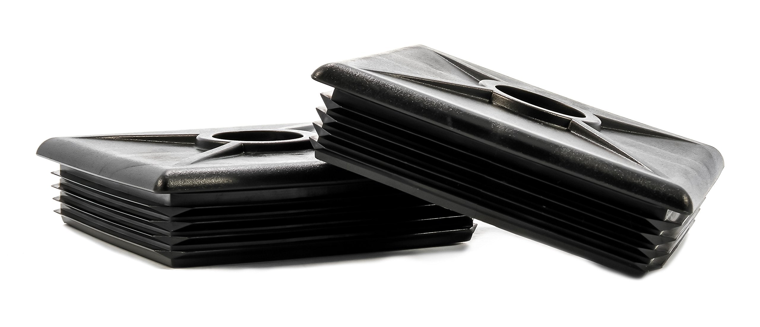 4-Inch Camco RV Bumper Caps | Easy Removal | Durable Construction | Black, 2-pack (40303)