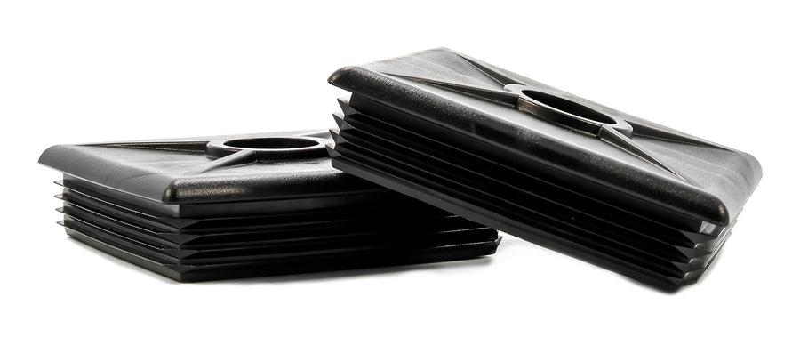 4-Inch Camco RV Bumper Caps | Easy Removal | Durable Construction | Black, 2-pack (40303)