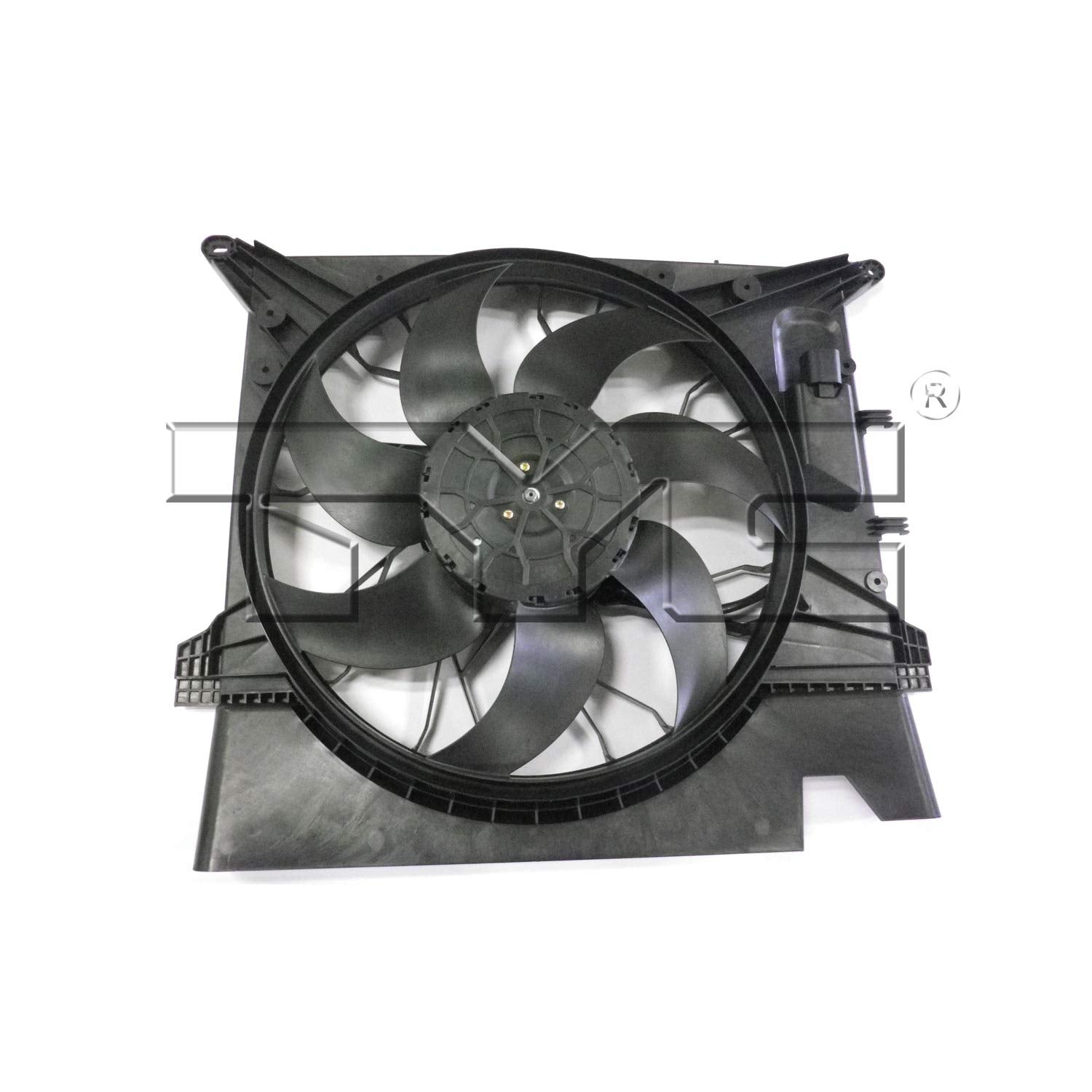 Compatible TYC 623120 with Volvo XC90 Replacement Cooling Fan Assembly, Black