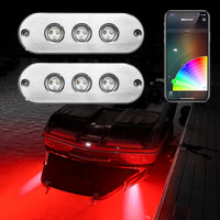 27W RGB LED Underwater Light KIT XKGLOW XK075002-KIT for Boat 2PC