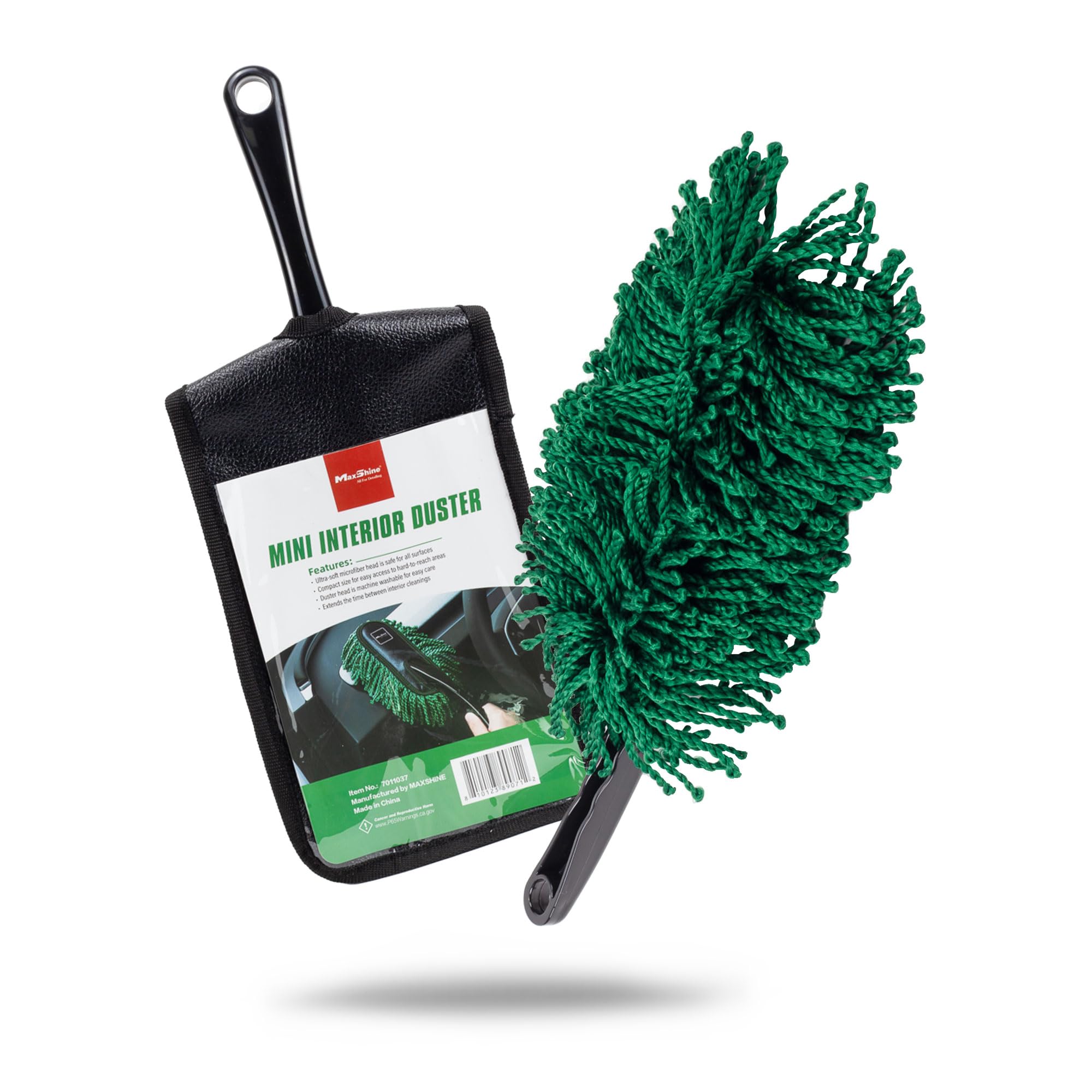 Maxshine Mini Microfiber Universal Car Duster – Interior Dusting Tool for Trucks & SUVs, Cars – Safe on All Surfaces – Gently Removes Dust, Dirt & Debris – Reusable Auto Detailing Brush