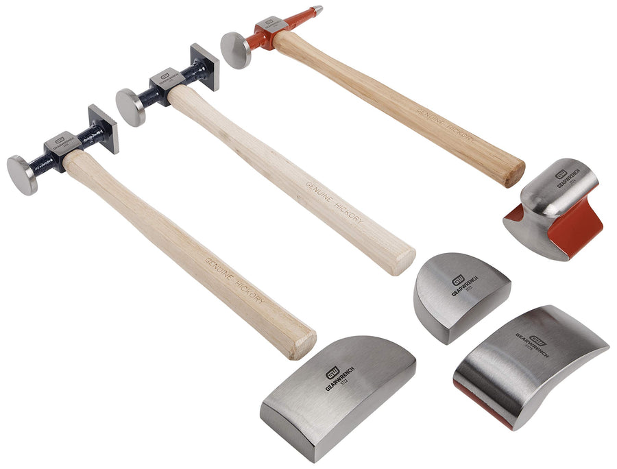 7 Pc. GEARWRENCH Auto Body Tool Set, Hammers and Dollys, 82302