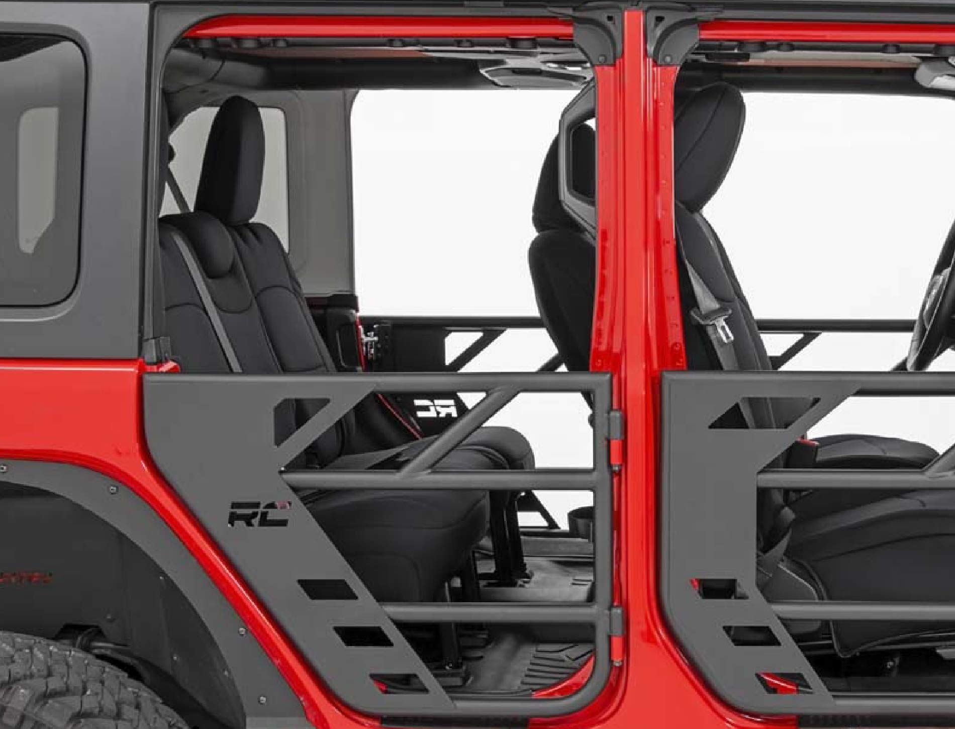 Steel Tube Rear Doors Rough Country for 2018-2022 Jeep JL/Gladiator JT - 10618