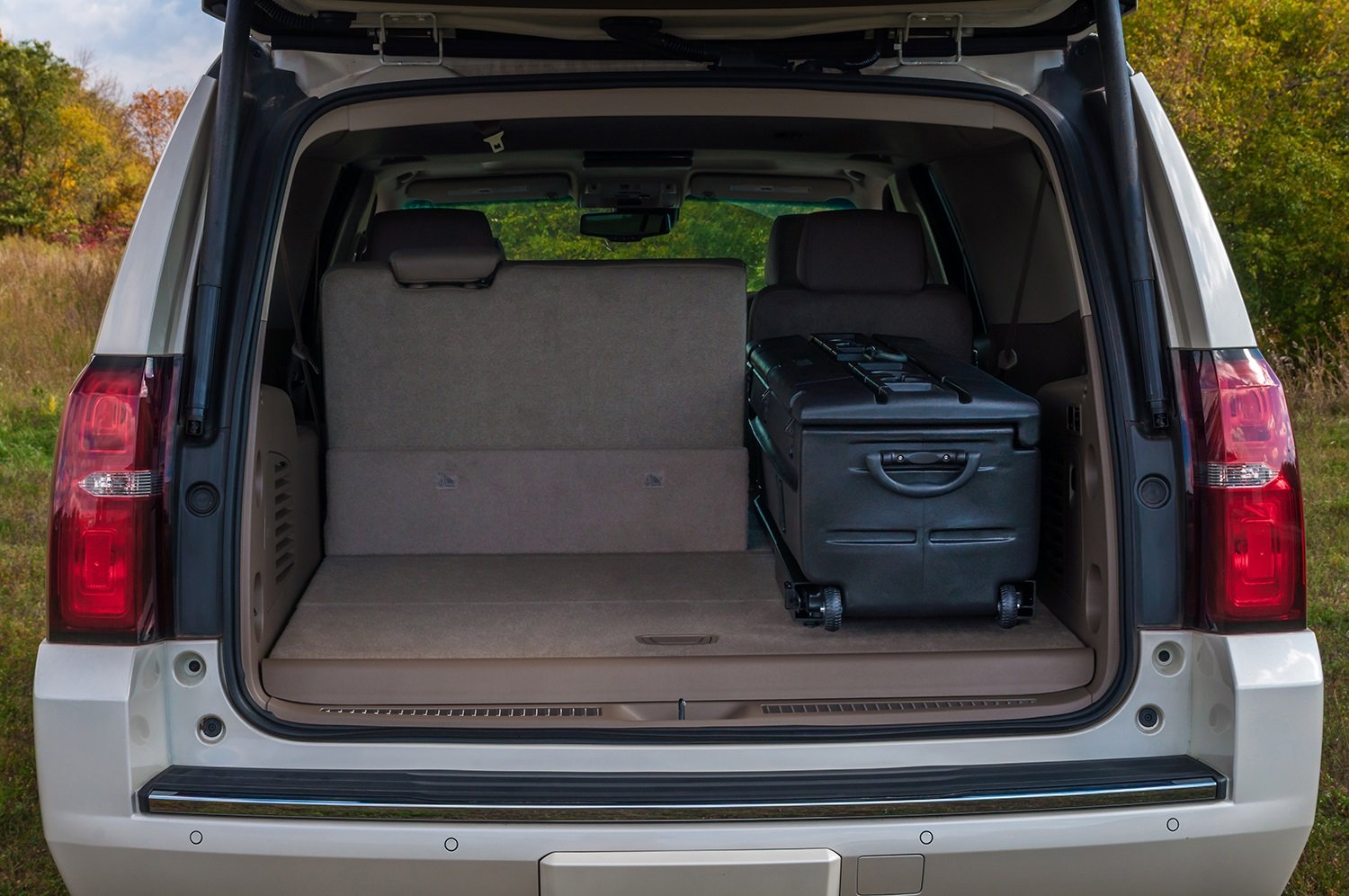 Black DU-HA Tote, Truck Storage Box | Heavy-Duty, Portable Rolling Tool Box or Gun Case for SUV's, Vans, Pickup Trucks, and More | 53 in x 15 in x 15 in | Includes Dividers | No Slide Bracket | 70103
