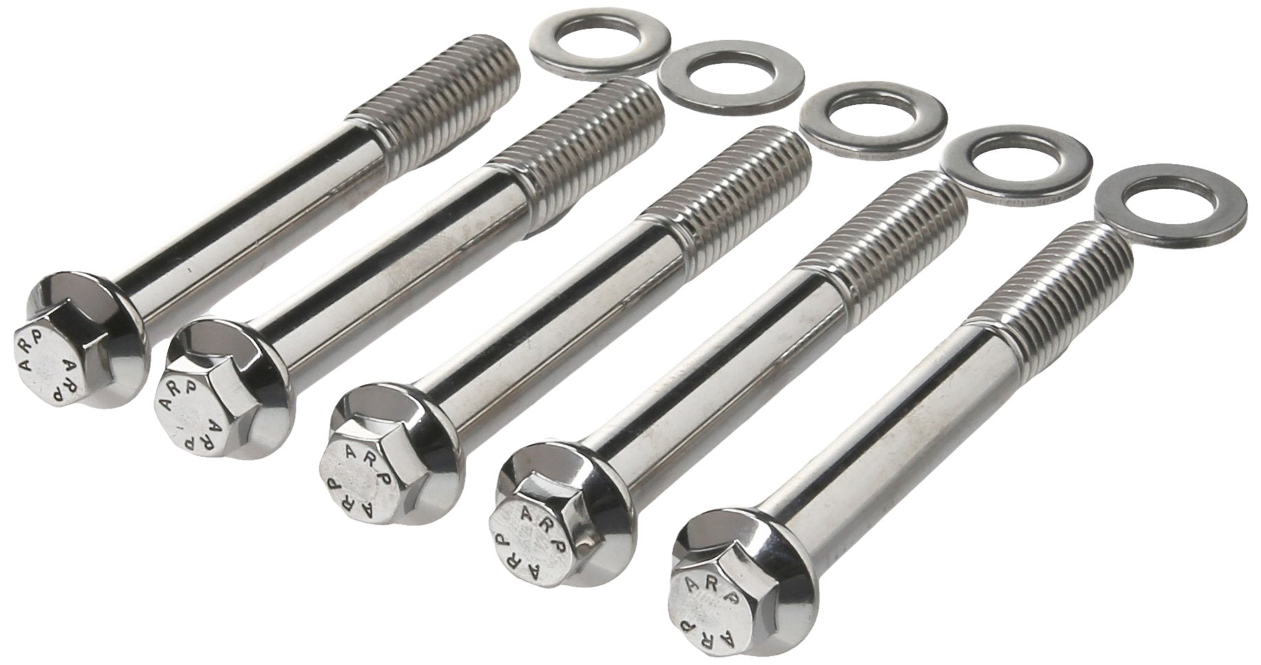 5-Pack Of ARP Stainless Steel Hex Bolts, Size 3/8-16, 3.000 Under Head Length