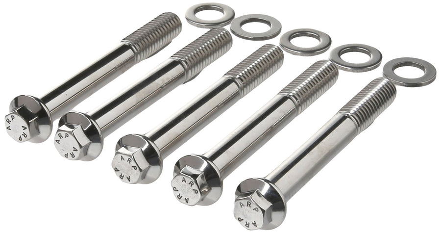 5-Pack Of ARP Stainless Steel Hex Bolts, Size 3/8-16, 3.000 Under Head Length