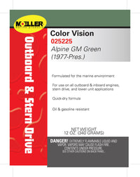 GM Alpine Green Color Vision Paint: (1977-Pres.)
