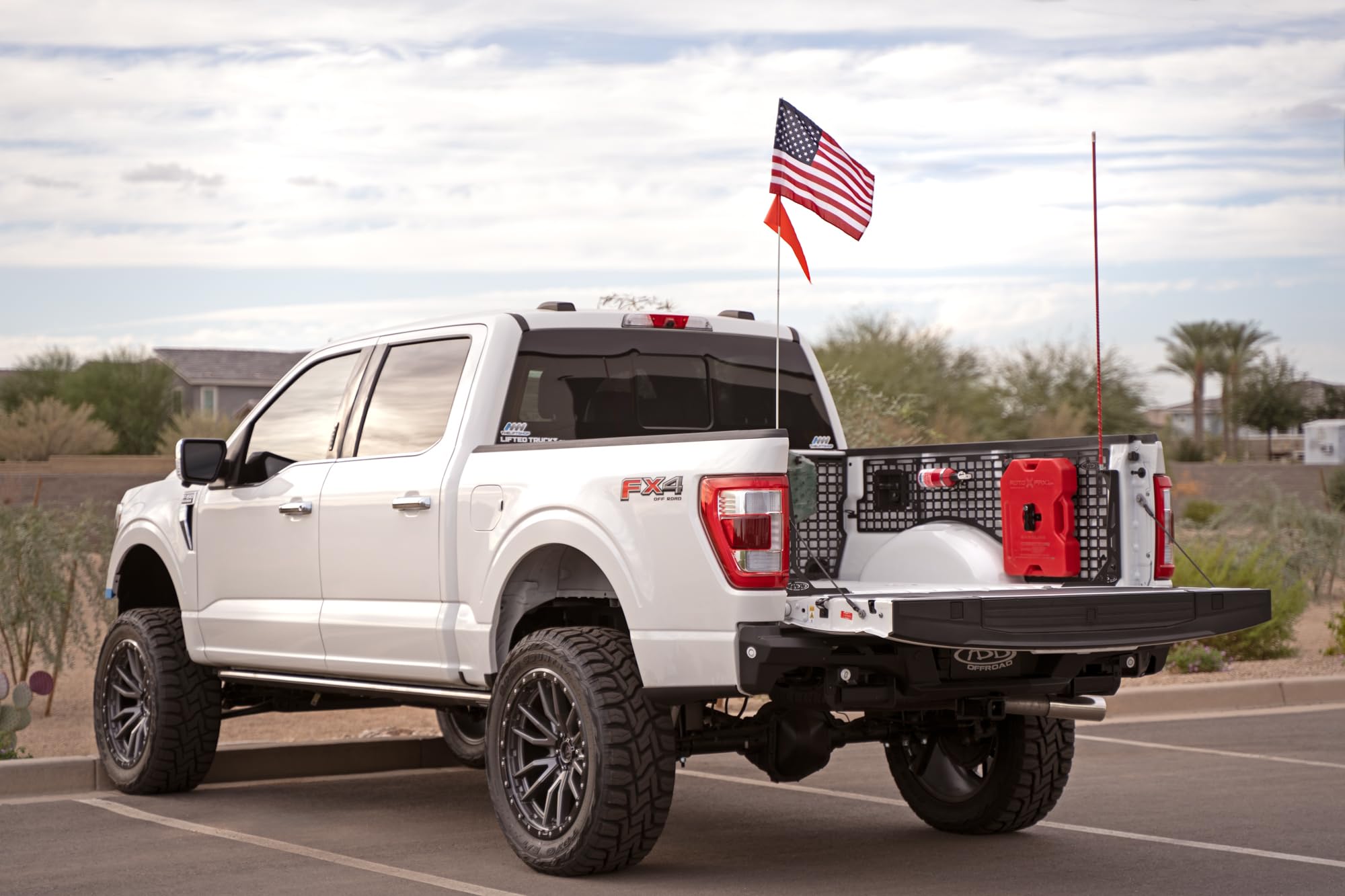 Addictive Desert Designs Molle Panels Bed Side for The 2021-2023 Ford F-150 & Ford F-150 Raptor | Molle Pattern Offers Diverse Mounting Solutions | Made in The USA (Passenger Side Full Set)