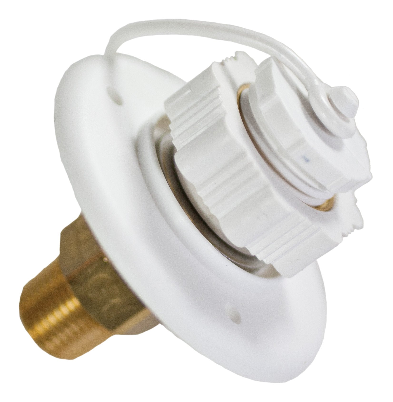 Polar White Aqua Pro 27895 Plastic Surface Mounting Flange with 1/2" Male Pipe Thread