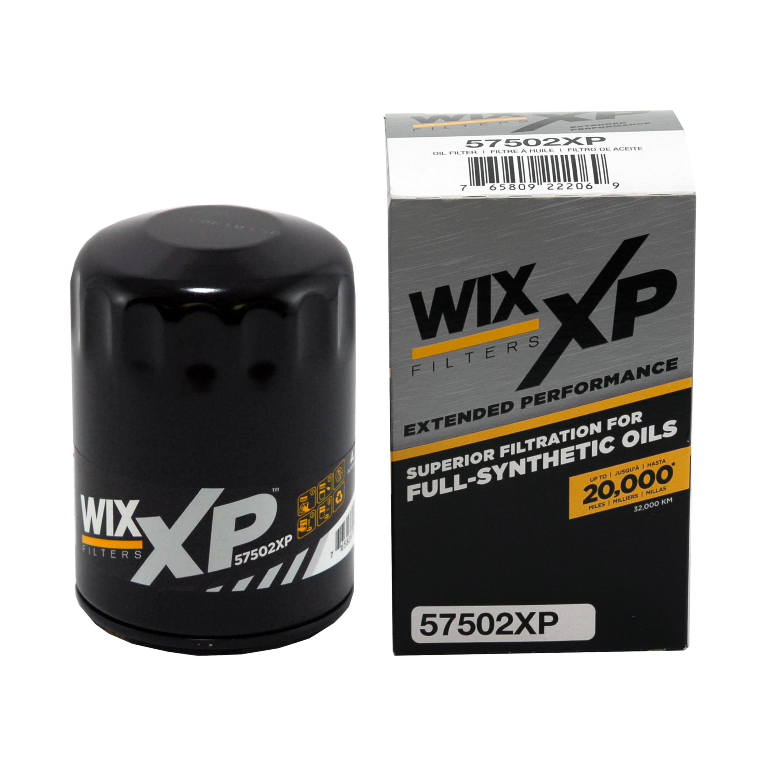 WIX XP Oil Filter Replacement 57502XP, Built for Synthetic Oil - Compatible With Ford, Lincoln, Mercury, Mazda (09-15)