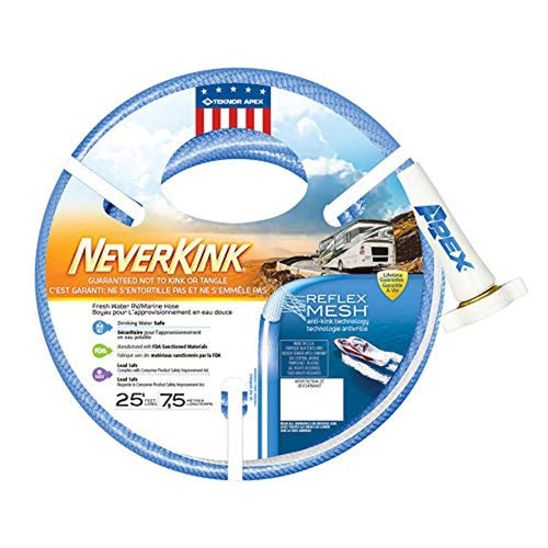 NeverKink Teknor Apex 8604-25 RV/Marine Water Hose - 5/8" x 25'