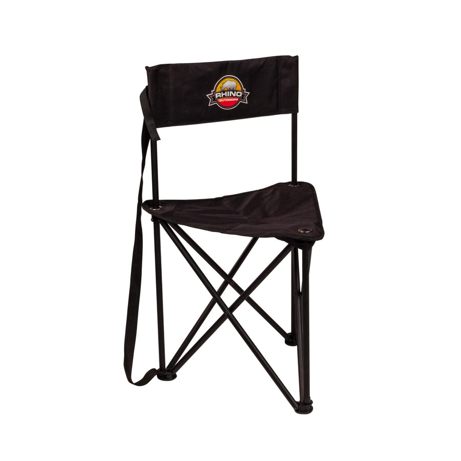 Outdoors Rhino Blinds RC-377 Folding Tripod Hunting Chair, Black