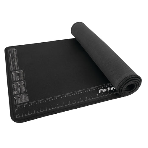 W88977 Performance Tool Neoprene Mat with Ruler and Reference Charts, Chemical Resistant, 16-Inch x 35.75-Inch, Protects Work Surface from Solvents and Oils