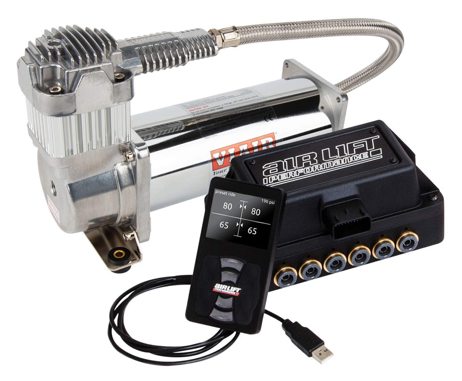 Air Lift 27782 Management Air Kit (3P ; Inch Air Line, 5-Port Tank & VI air 444C Compressor), 1 Pack