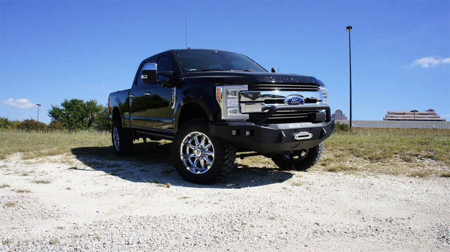 Stealth Road Armor 617F4B Front Winch Bumper Pre-Runner Guard - Texture Black - Compatible with: 2017-2022 Ford F-250 F-350