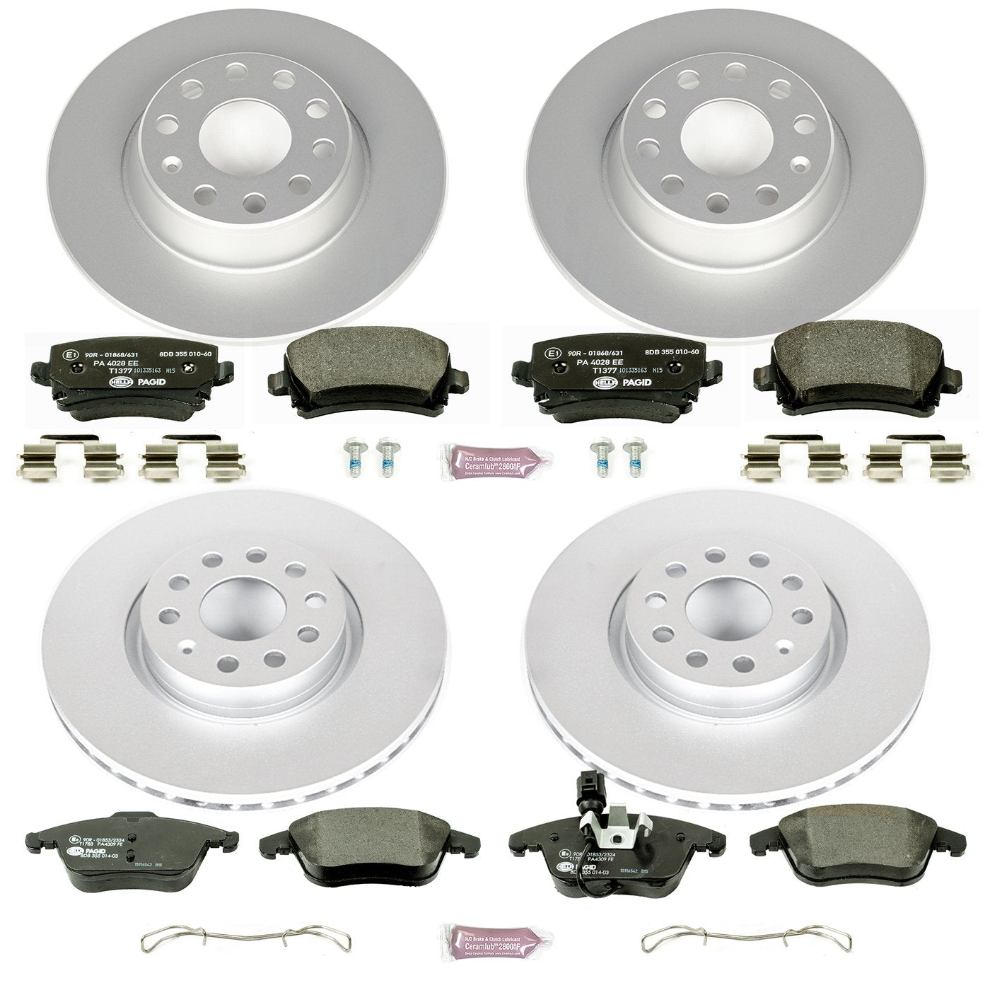 Euro-Stop Brake Kit Power Stop ESK2757 For Volkswagen Tiguan Front and Rear 2009-2010 [Model Specific]