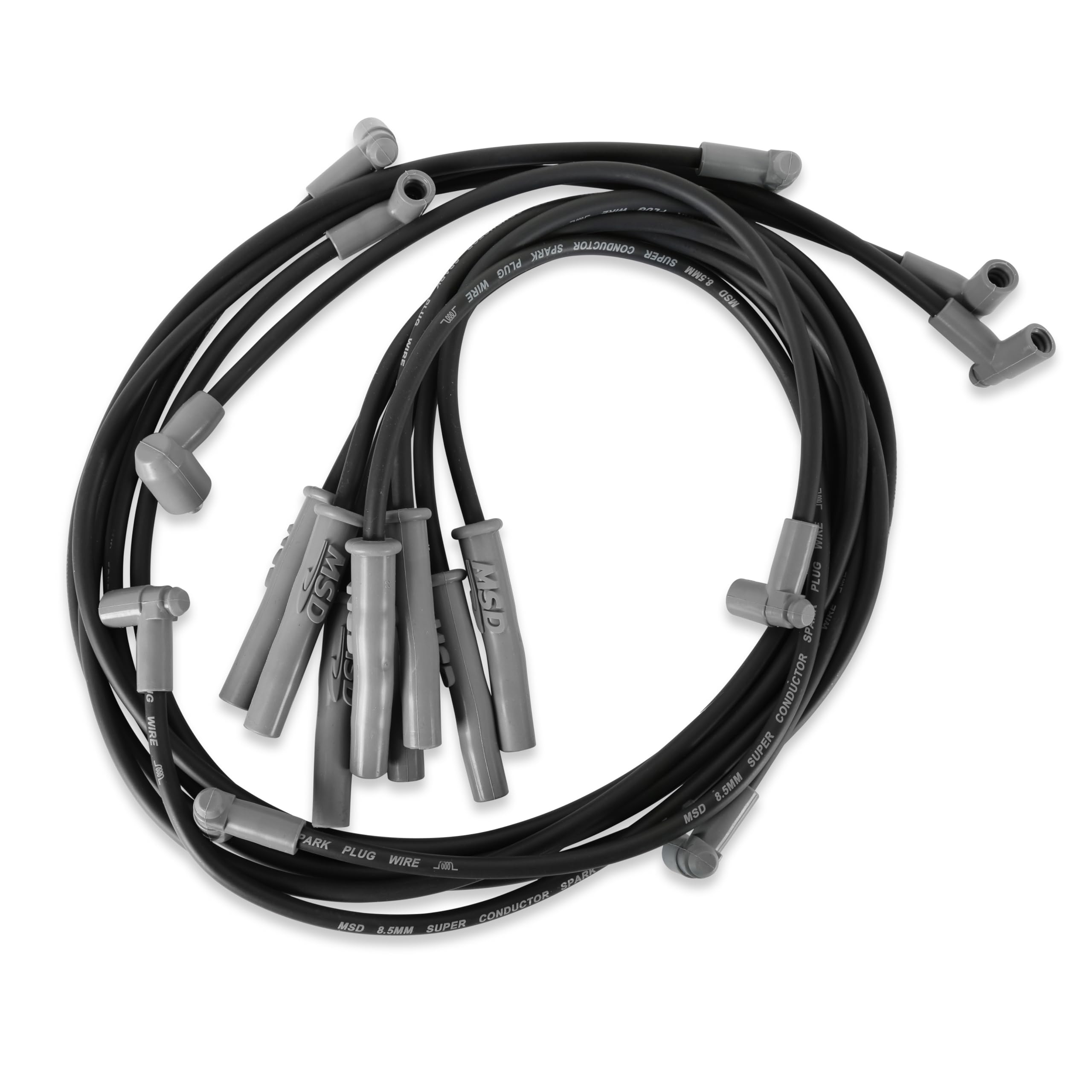 Super Conductor MSD 32733 Spark Plug Wire Set, Black
